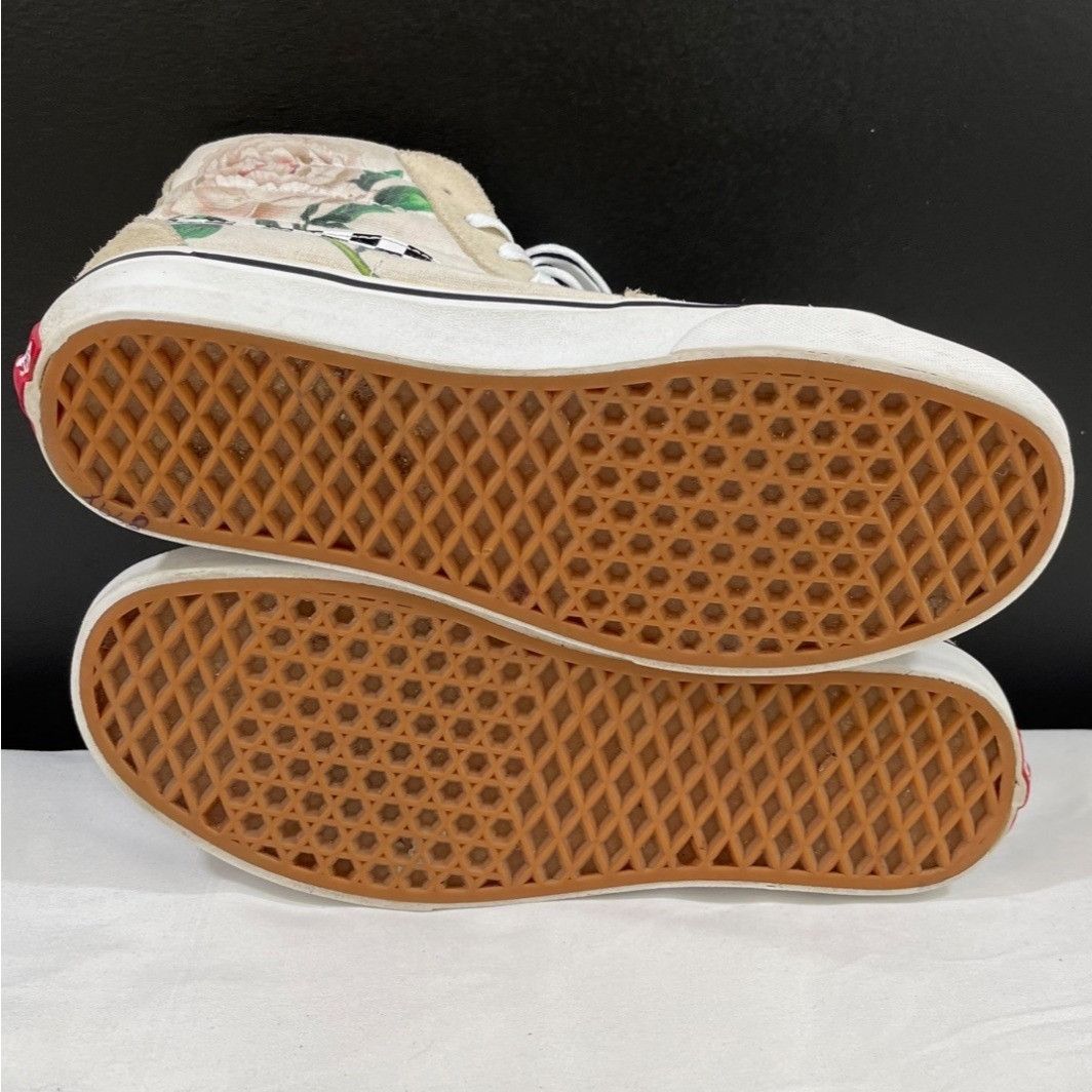 Vans Van's Women's Beige Rose Design Shoes/Sneakers Size 9.5 SKU Size US 9.5 / IT 39.5 - 5 Thumbnail