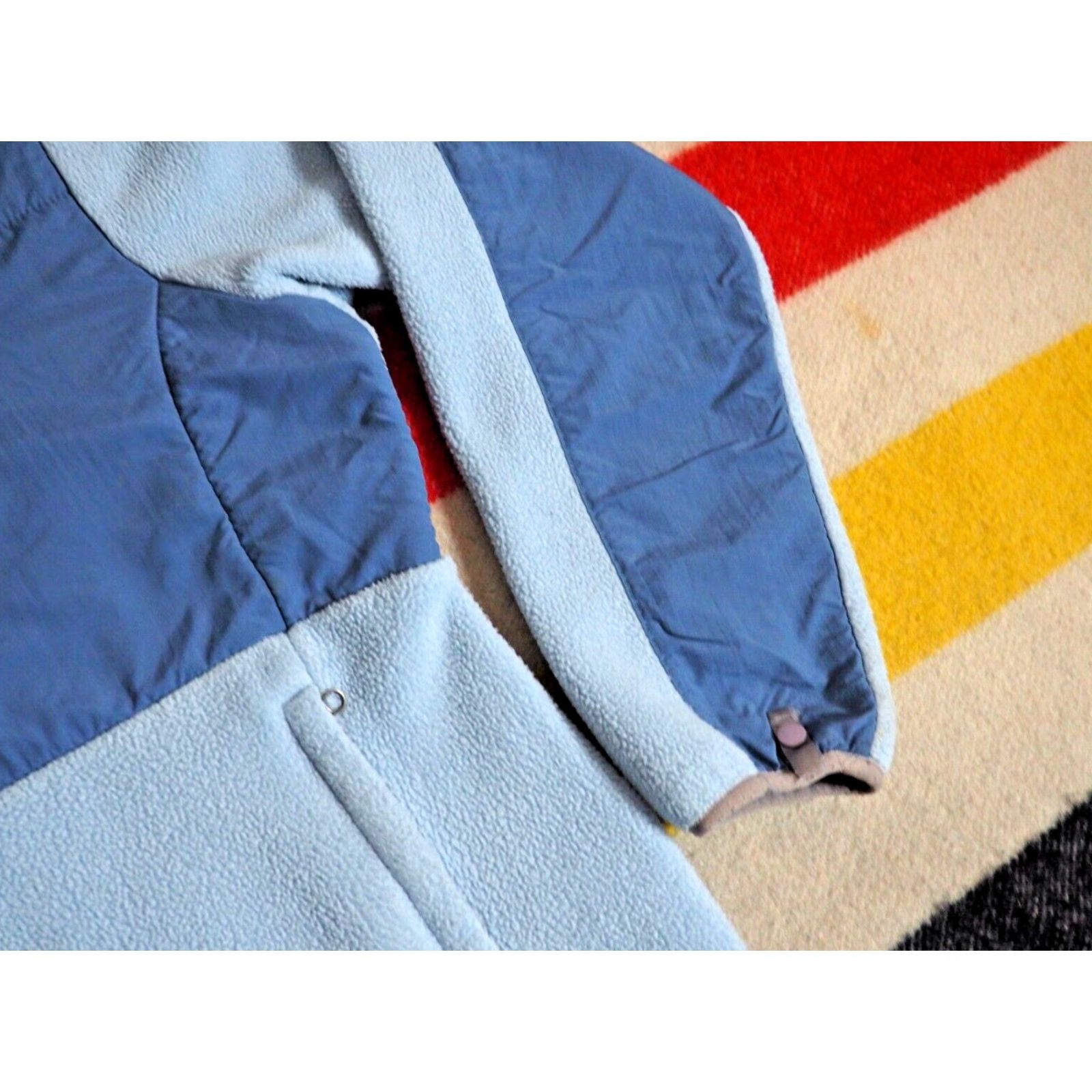 The North Face VINTAGE The North Face Denali Jacket Womens L Sky Blue Logo Nylon Fleece Outdoor Size L / US 10 / IT 46 - 4 Thumbnail