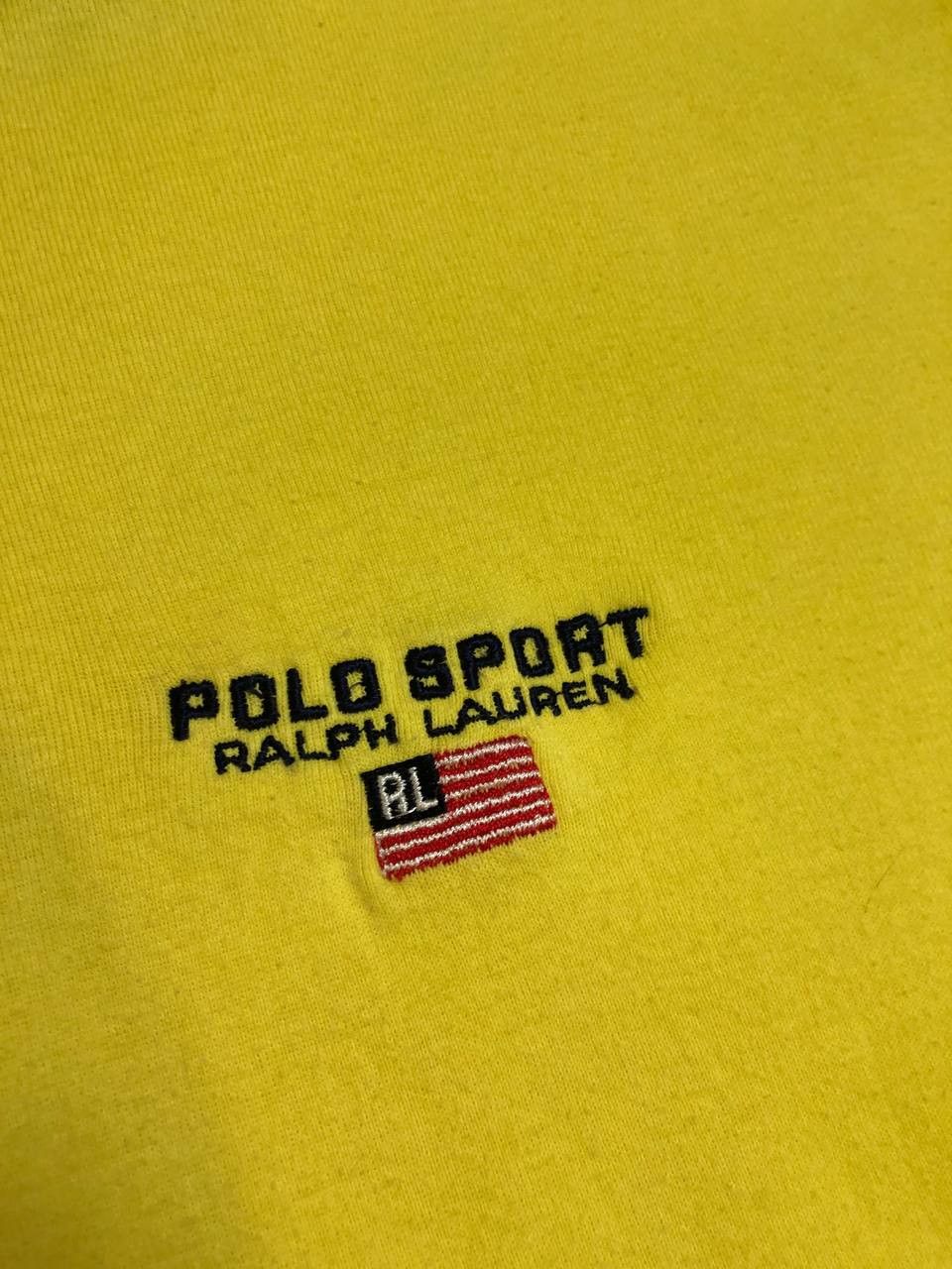 Polo Ralph Lauren Vtg POLO SPORT Ralph Lauren Polo Shirt Embroidered USA Flag Size US L / EU 52-54 / 3 - 10 Thumbnail