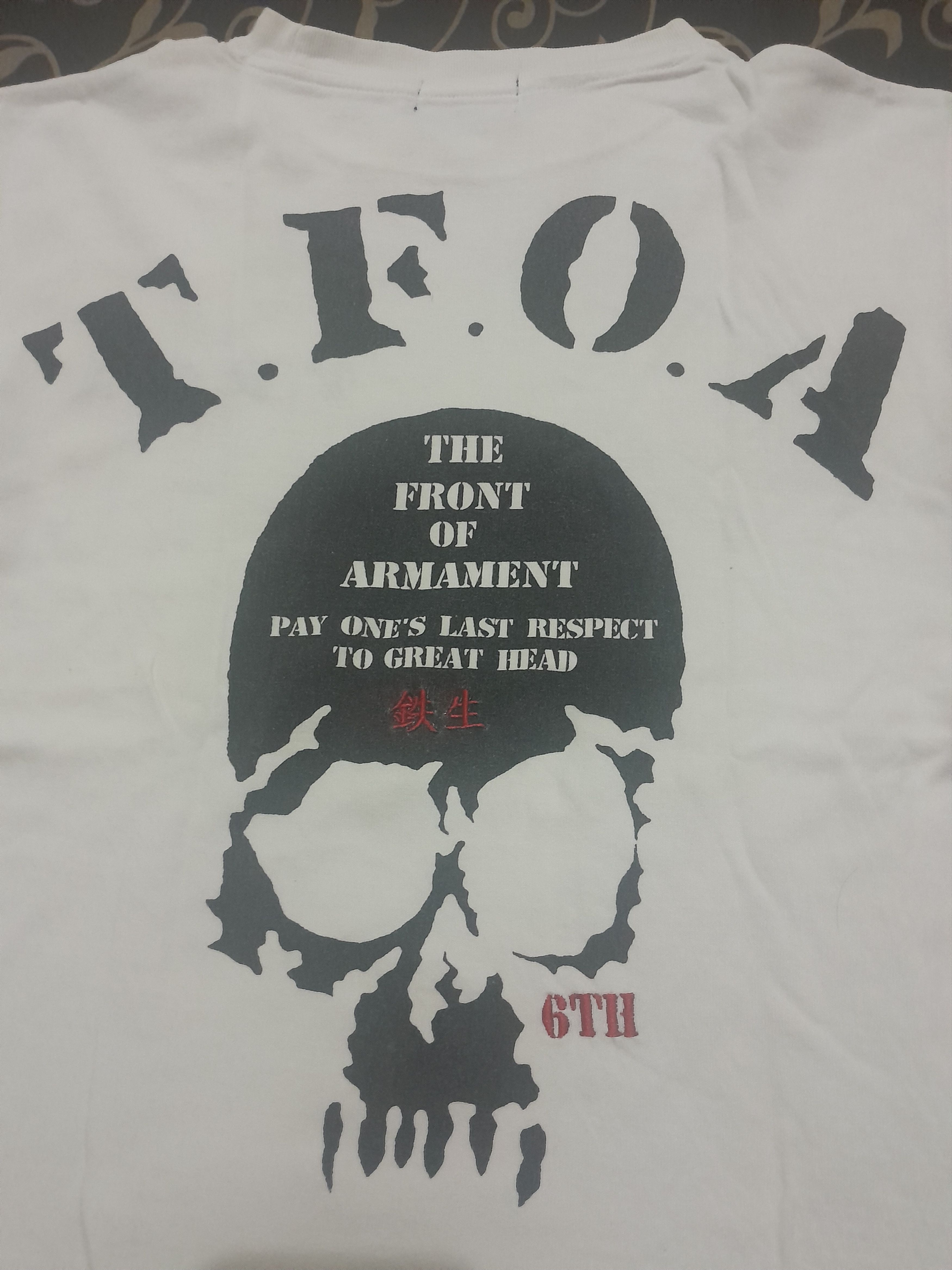 Vintage TFOA the front of armanent crows zero cropped head tee Size US S / EU 44-46 / 1 - 5 Thumbnail