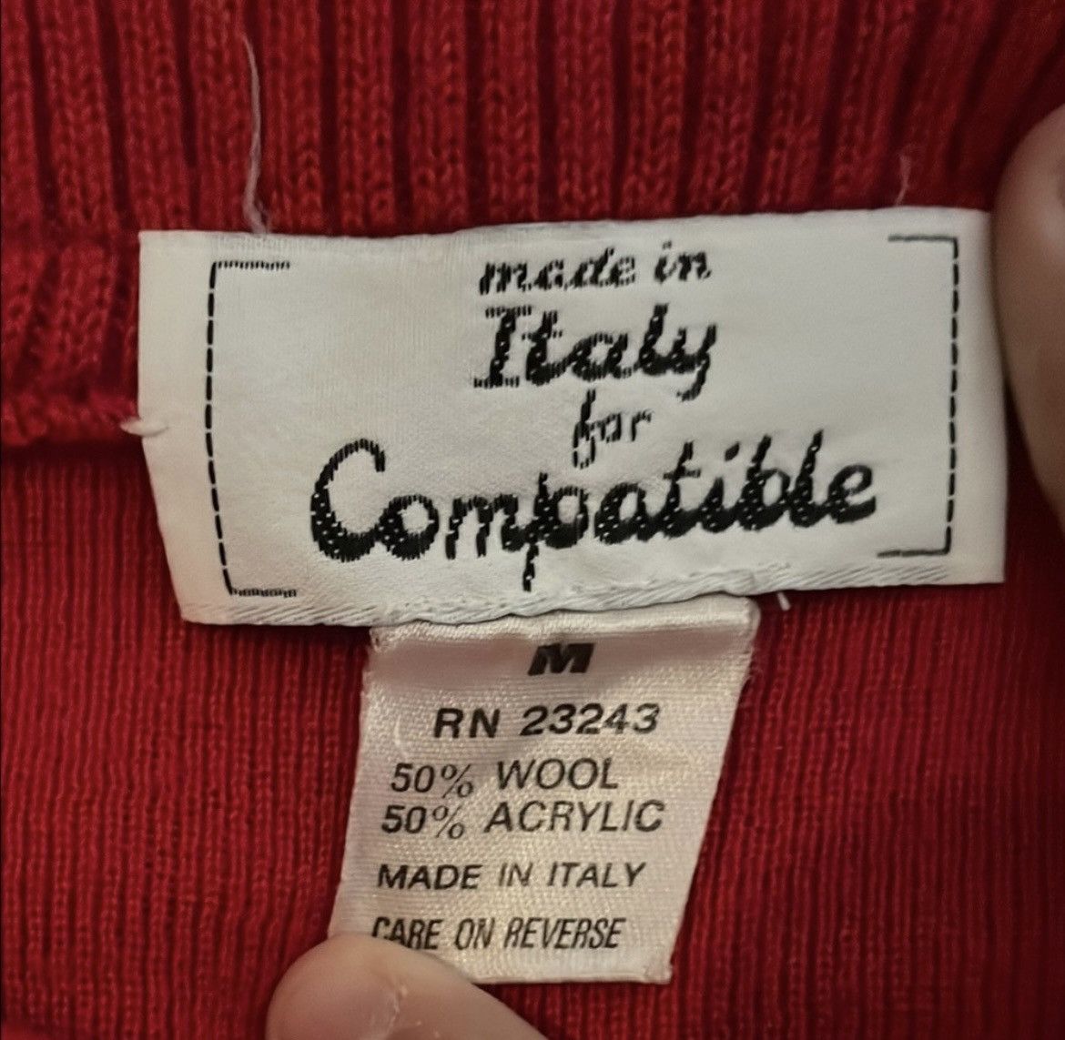 Other Compatible Red Maxi Sweater Dress with Bishop Sleeves Size M / US 6-8 / IT 42-44 - 2 Thumbnail