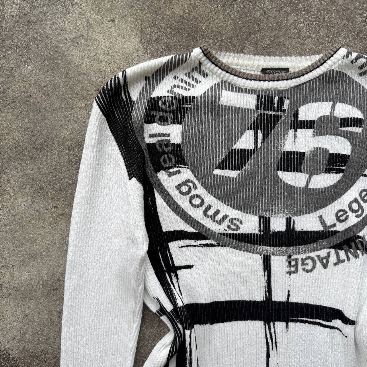 Hysteric Glamour Diesel Style Y2K Vintage Punk Opium Ribbed Knit Sweater Size US L / EU 52-54 / 3 - 2 Thumbnail