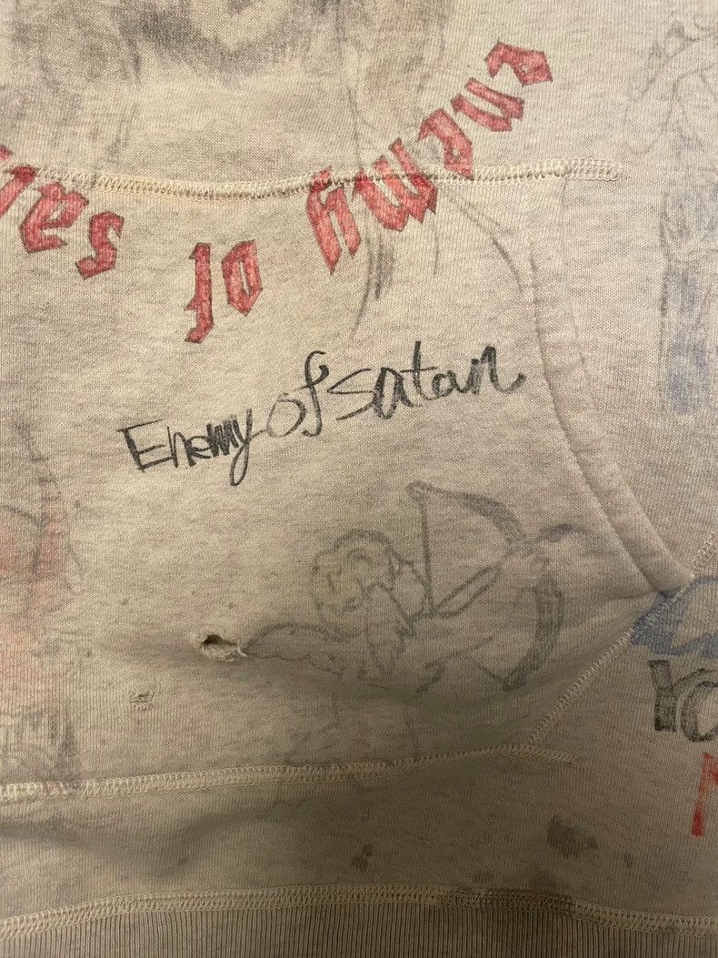 Saint Michael Saint MichaelOriginal Graffiti Made Old Hoodie 2503-Nextar Size US L / EU 52-54 / 3 - 4 Thumbnail