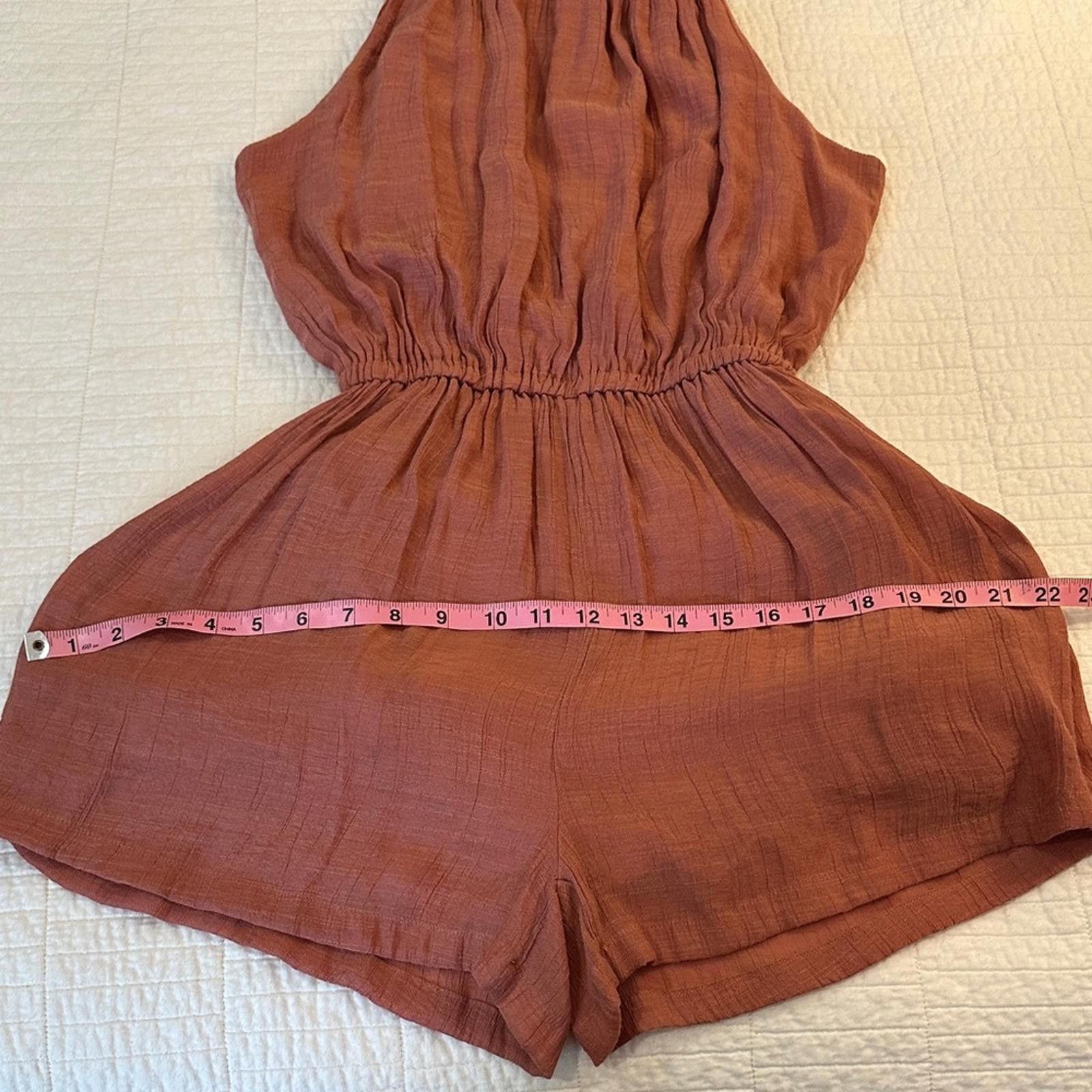 Other KLD small Rust Romper Tie Straps balletcore Coquette Girl Size 28" / US 6 / IT 42 - 3 Thumbnail