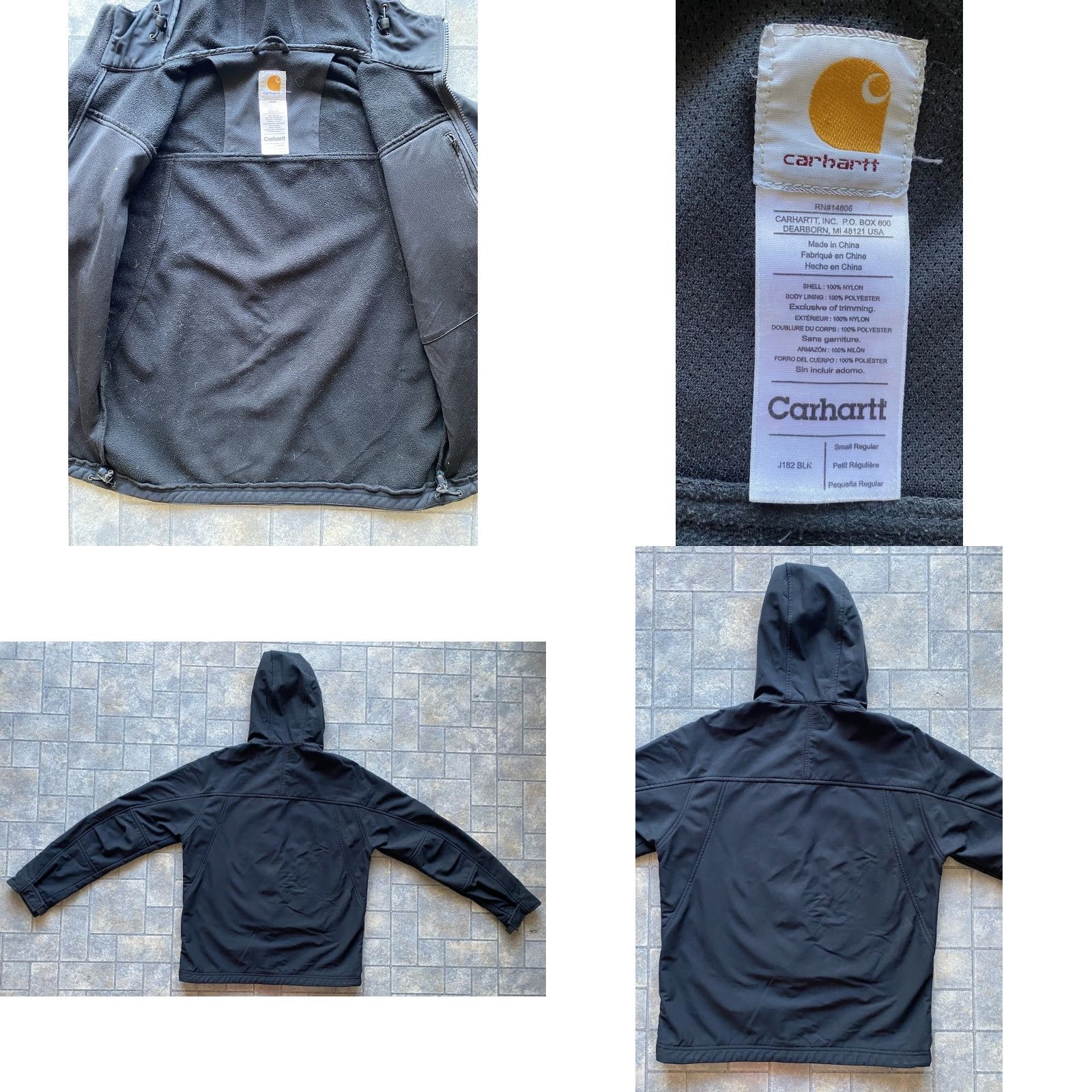 Carhartt Carhartt Jacket Women’s Small S Black Coat Flaws Wear Soft Shell J182 Nylon Outer Shell Carhartt Size S / US 4 / IT 40 - 10 Thumbnail