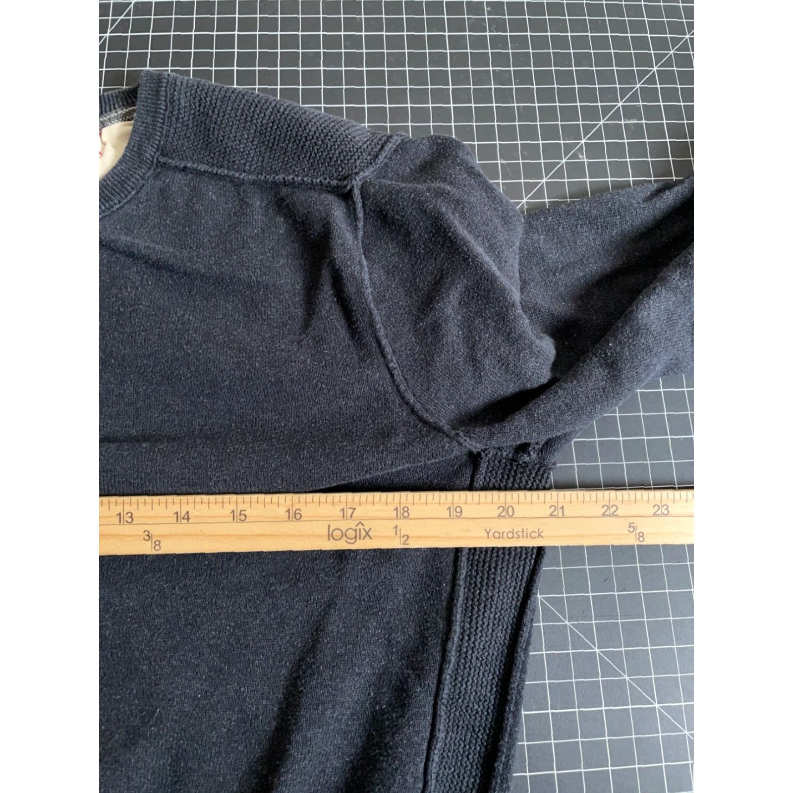 John Varvatos Converse John Varvatos Cotton Sweater Men's 3 / Large Washed Black Slim Fit Shirt Pullover Knit Crew Neck Casual Vintage No Size US L / EU 52-54 / 3 - 5 Thumbnail