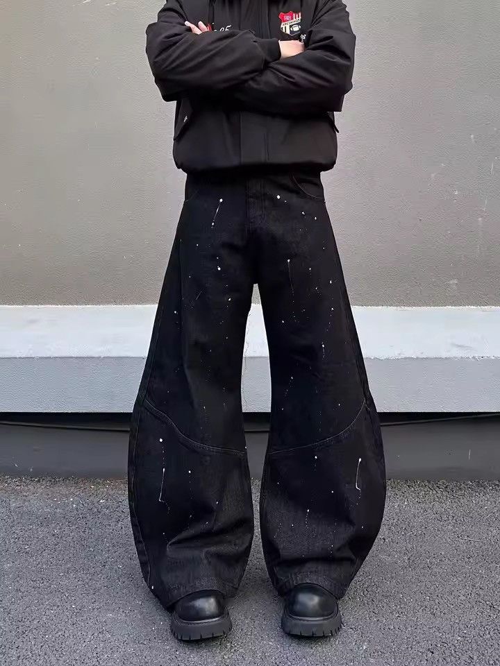 Jean Cyber Y2K Streetwear Striped Baggy Denim Pant Size US 30 / EU 46 - 8 Thumbnail