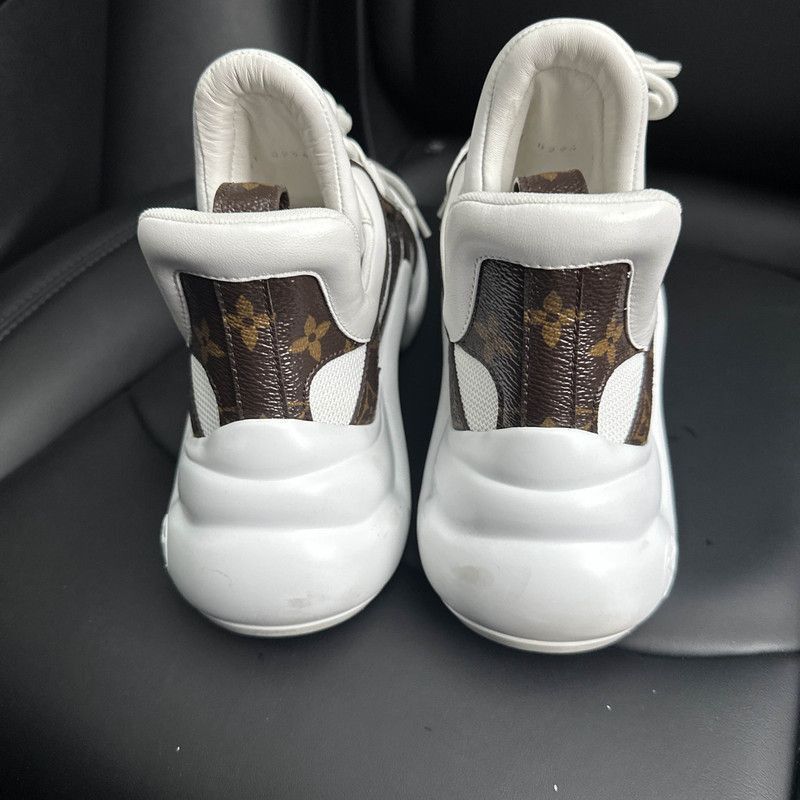 Louis Vuitton Louis Vuitton Archlight White Sneakers for Women - Size US 8 / IT 38 - 3 Thumbnail