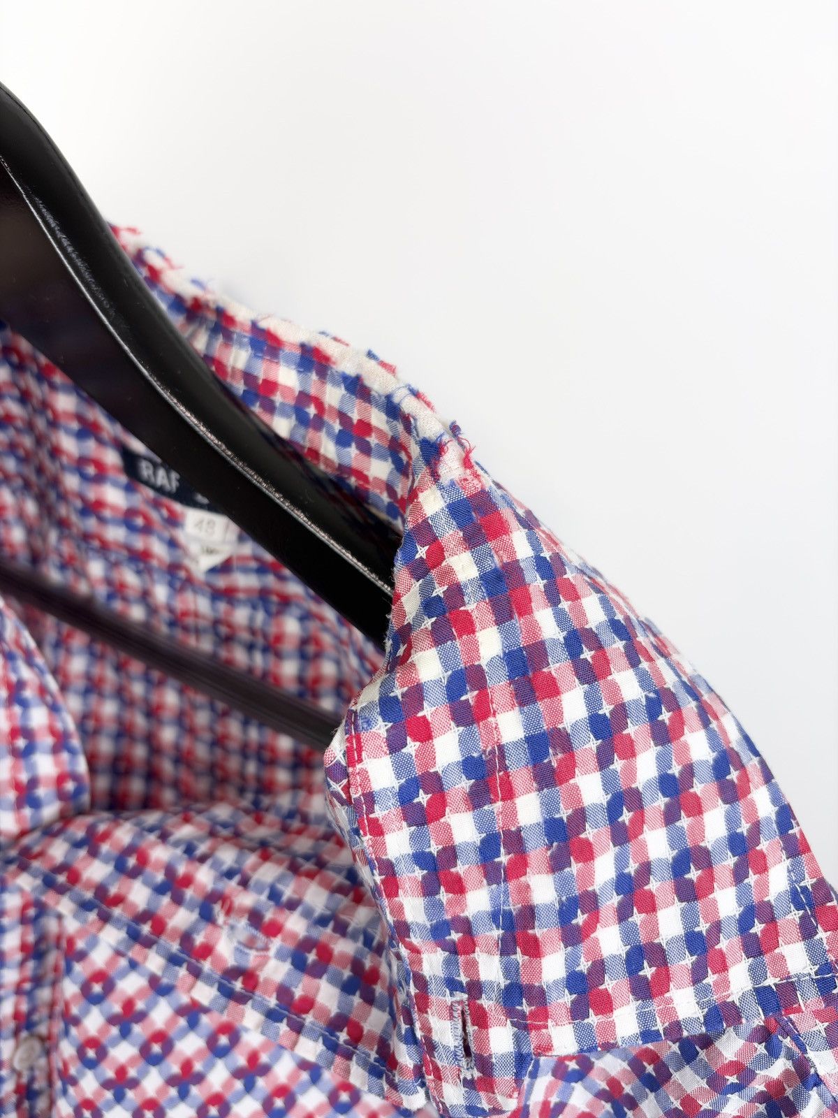 Raf Simons SS96 Raf Simons Vintage Red Checkered Button Up Shirt Size US M / EU 48-50 / 2 - 5 Thumbnail