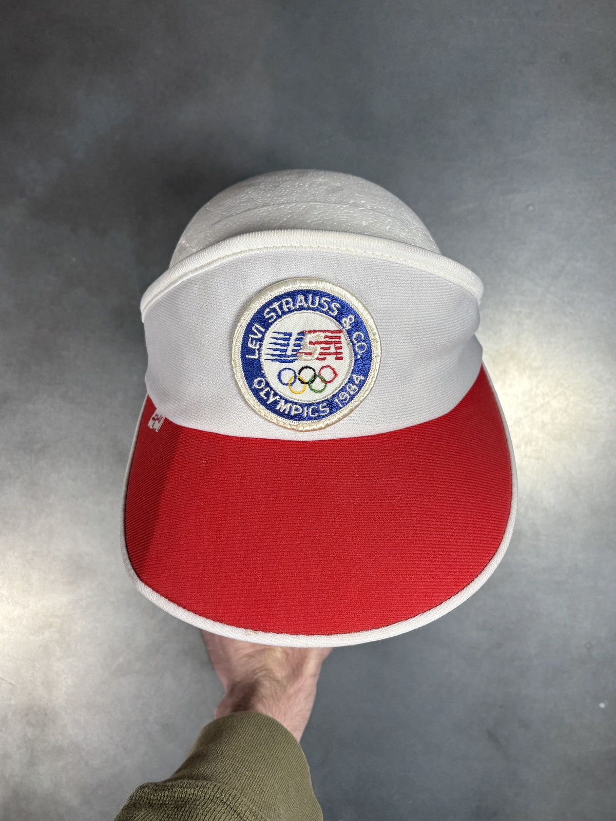 Levi's Levi's 1984 Olympics Visor 1980s Vintage Levis Hat Sport Cap Size ONE SIZE - 19 Thumbnail