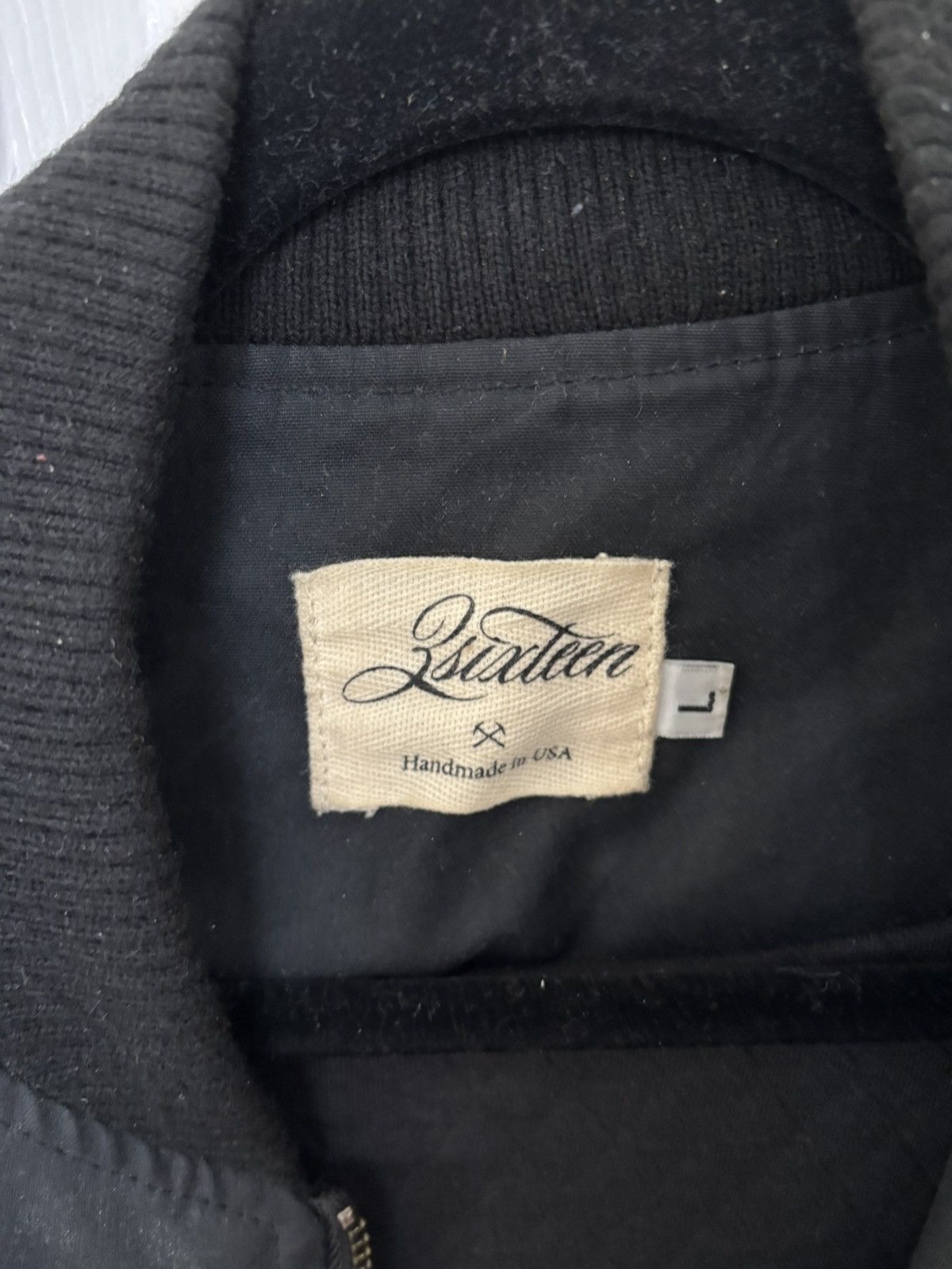 3sixteen 3sixteen Black Waxed Stadium Bomber Jacket Size US L / EU 52-54 / 3 - 2 Thumbnail