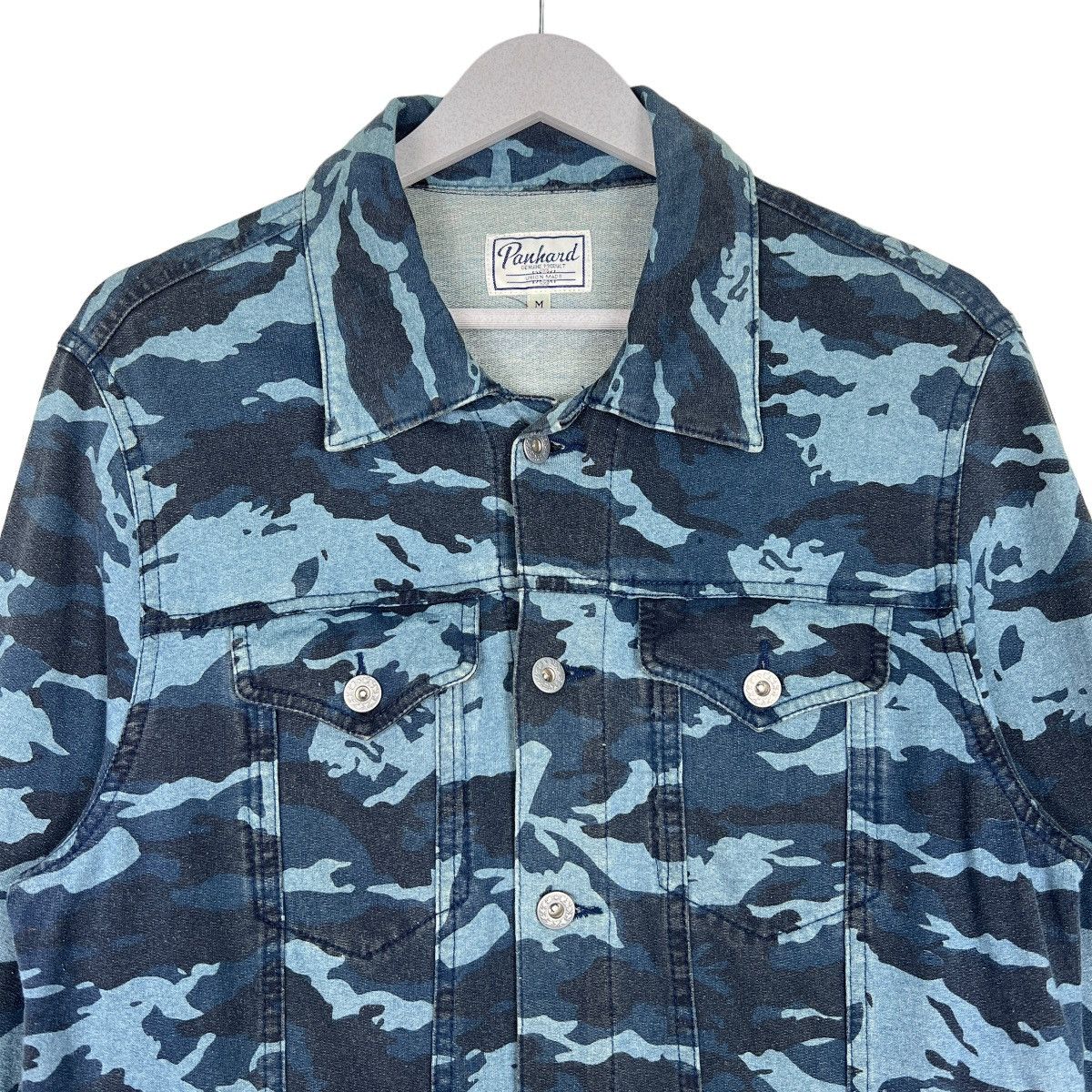 Japanese Brand 🔥 PANHARD UNION MADE CAMO TRUCKER JACKET Size US M / EU 48-50 / 2 - 3 Thumbnail