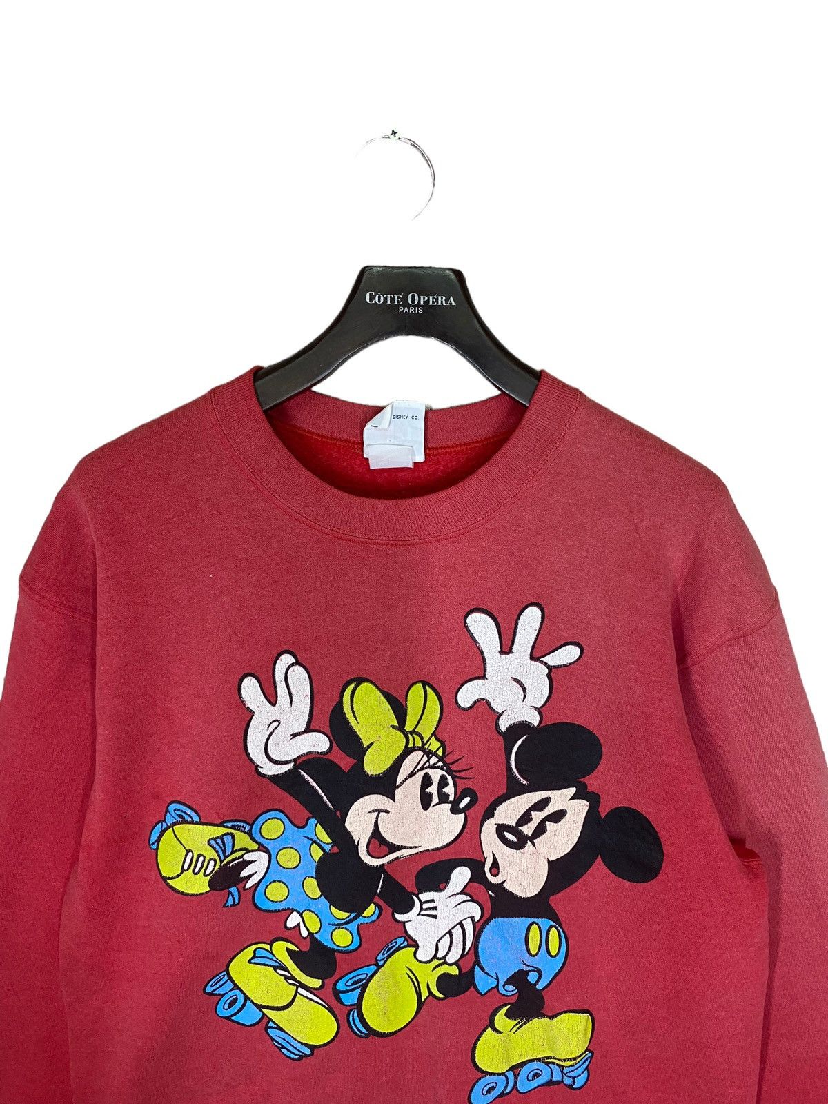 Disney × Mickey & Co. × Mickey Mouse ‼️VINTAGE MICKEY AND MINNE SWEATSHIRT CREWNECK SUNFADED ‼️ Size US L / EU 52-54 / 3 - 4 Thumbnail