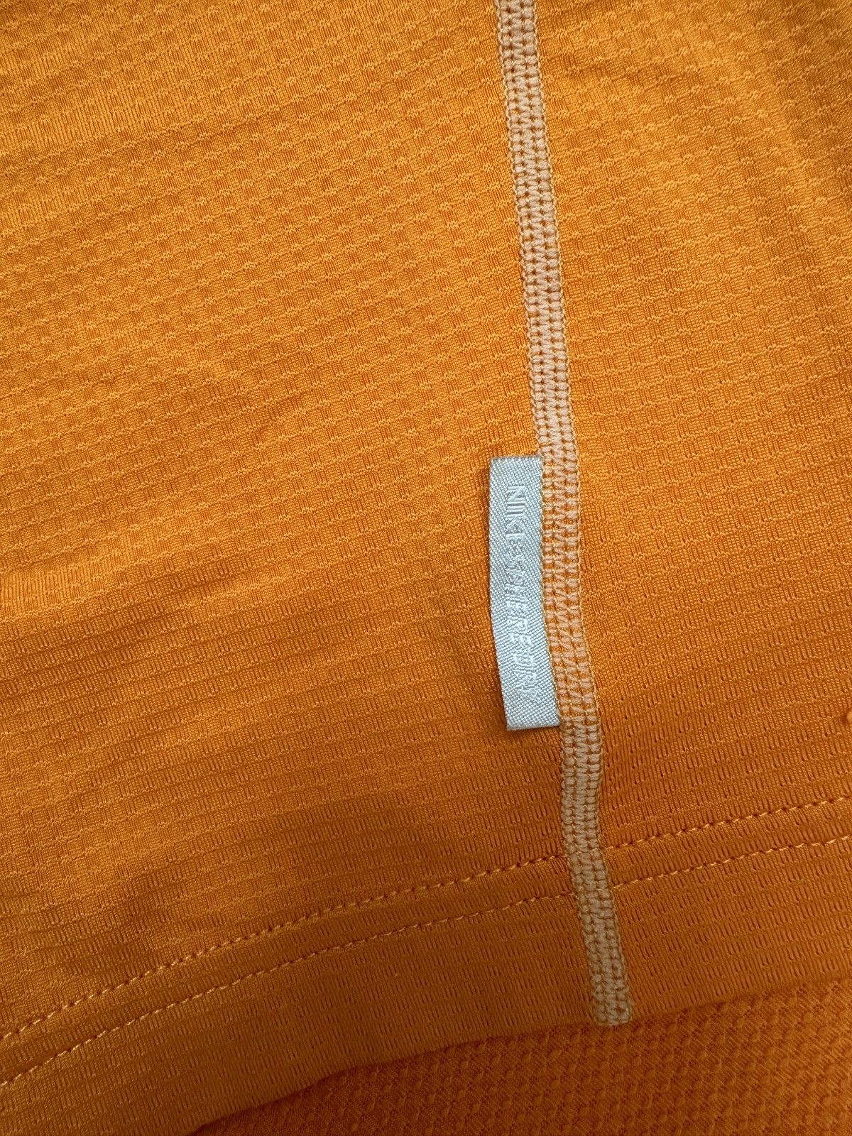 Nike × Vintage Vintage 90s y2k Nike Rare Orange Running Tee Size US M / EU 48-50 / 2 - 6 Thumbnail