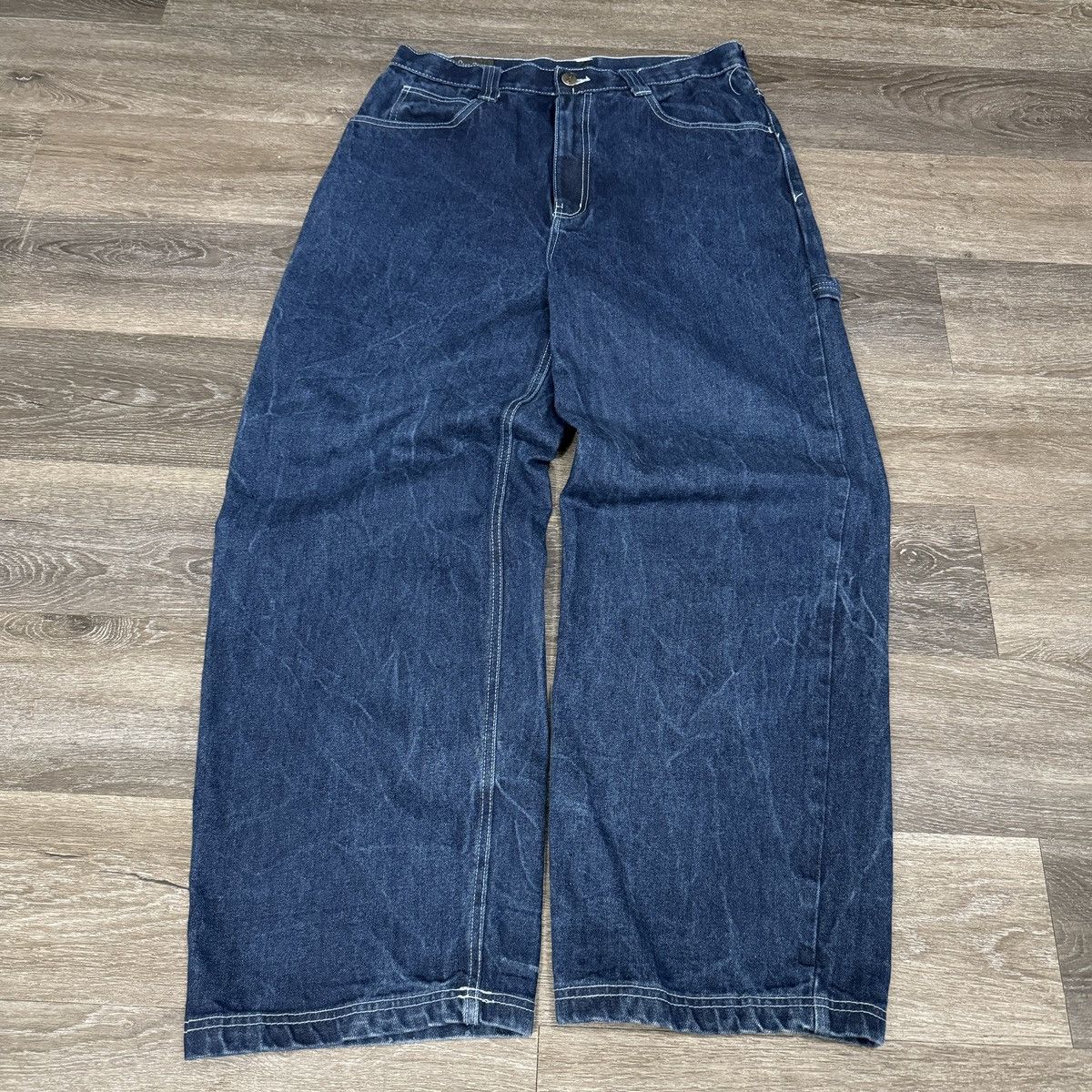 Carhartt × JNCO × Vintage Vintage Y2K Seanjohn baggy embroidered carpenter jeans Size US 33 - 2 Thumbnail