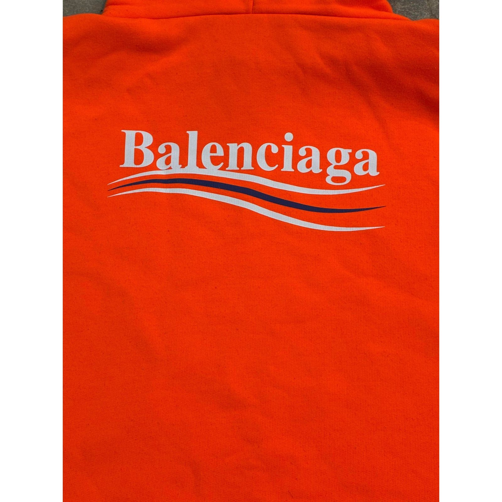 Balenciaga Balenciaga Logo Orange Hoodie Size S / US 4 / IT 40 - 2 Thumbnail