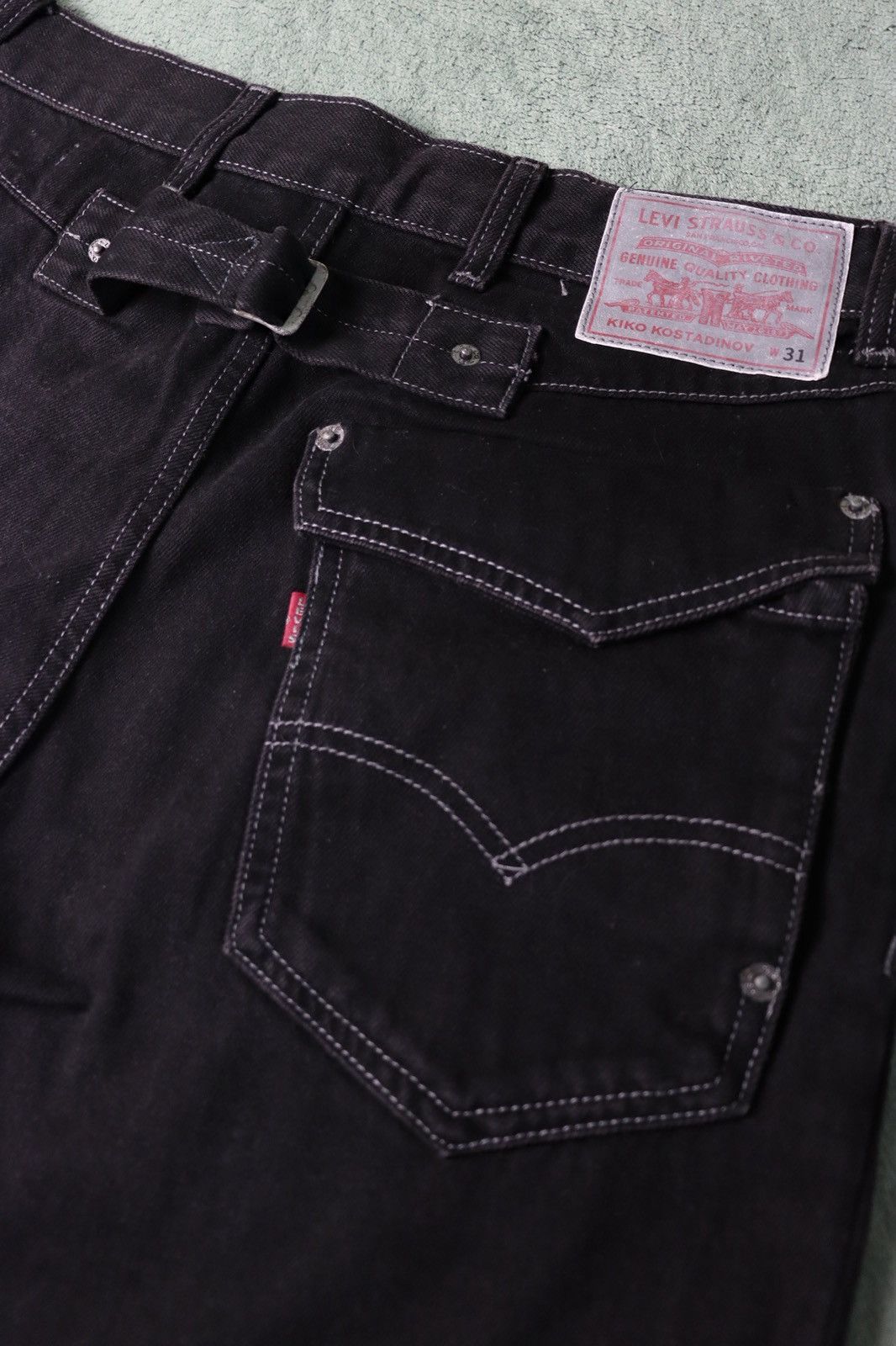 Kiko Kostadinov × Levi's Levi’s x Kiko Kostadinov Black Archive Bootcut Denim 31x34 Size US 31 - 11 Thumbnail