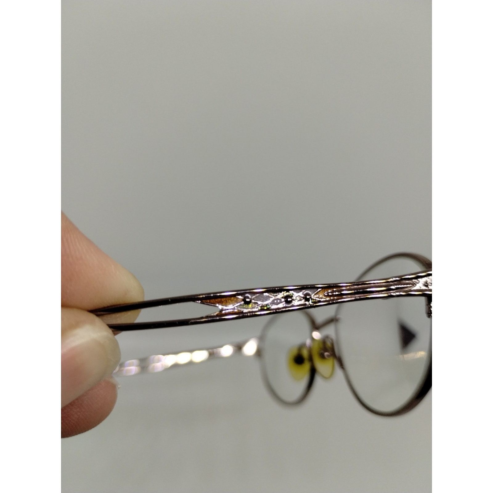 Vintage Elizabeth Arden Eyeglass Frames EA1016-1 GM Gray Stain Glass Size ONE SIZE - 8 Thumbnail