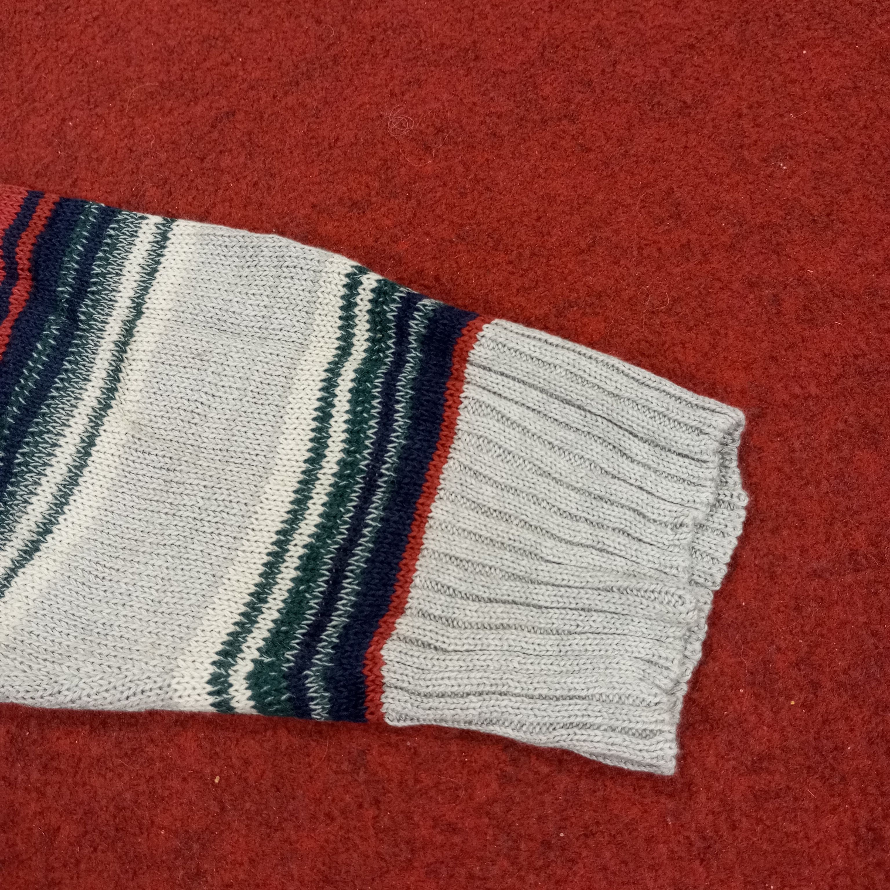 Vintage Sorri Dere Stripes Pocket Design Cardigan Sweater Size M / US 6-8 / IT 42-44 - 9 Thumbnail