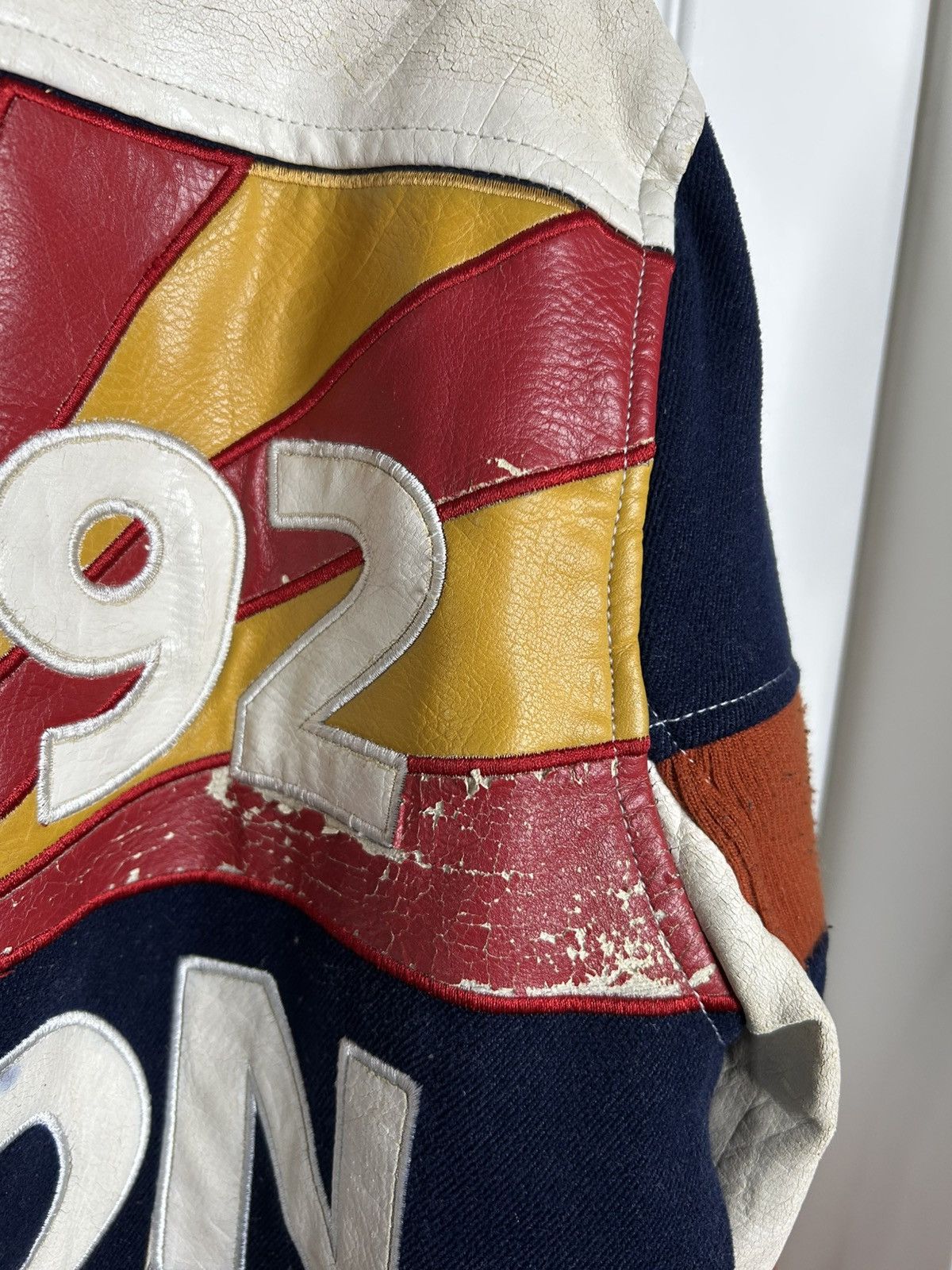 Japanese Brand Vintage All Japan Cities Games Leather Varsity Jacket Size US M / EU 48-50 / 2 - 13 Thumbnail
