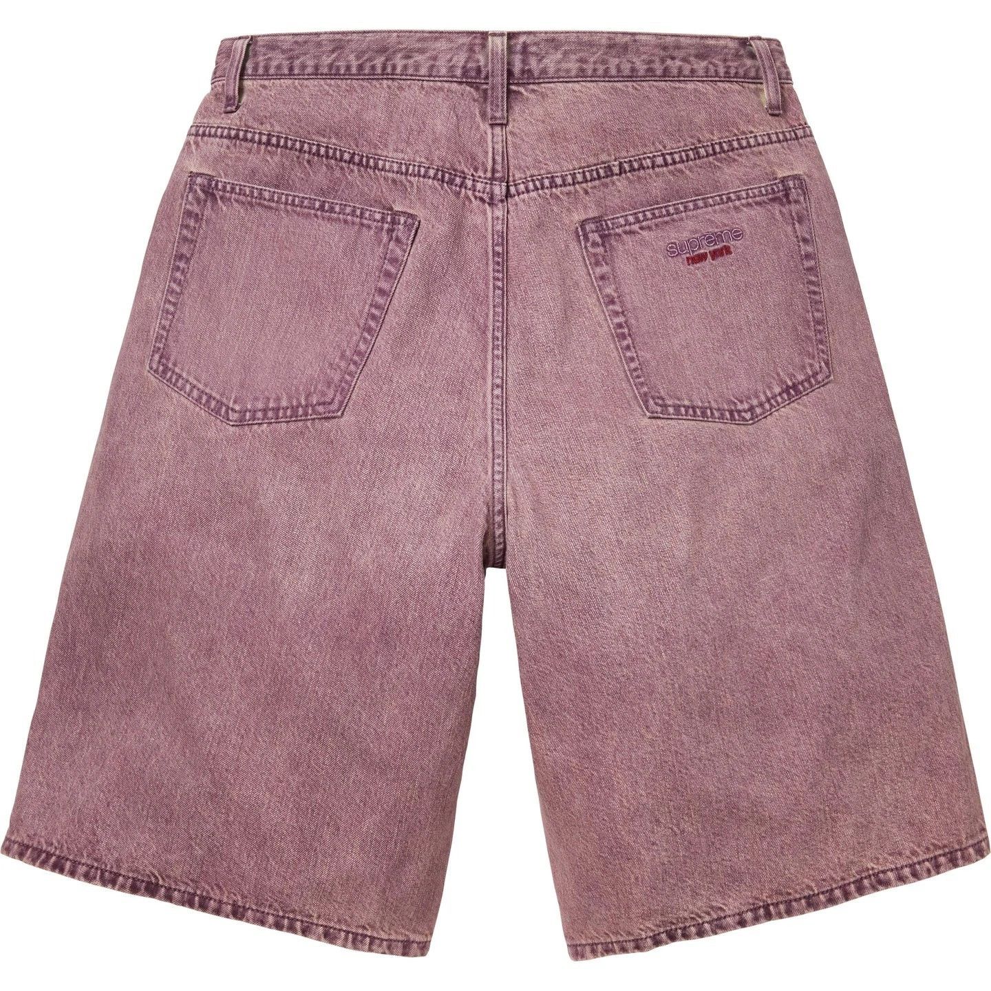 Supreme Supreme SS26 Baggy Denim Short Overdyed Purple Size 30 New Size US 30 / EU 46 - 2 Thumbnail