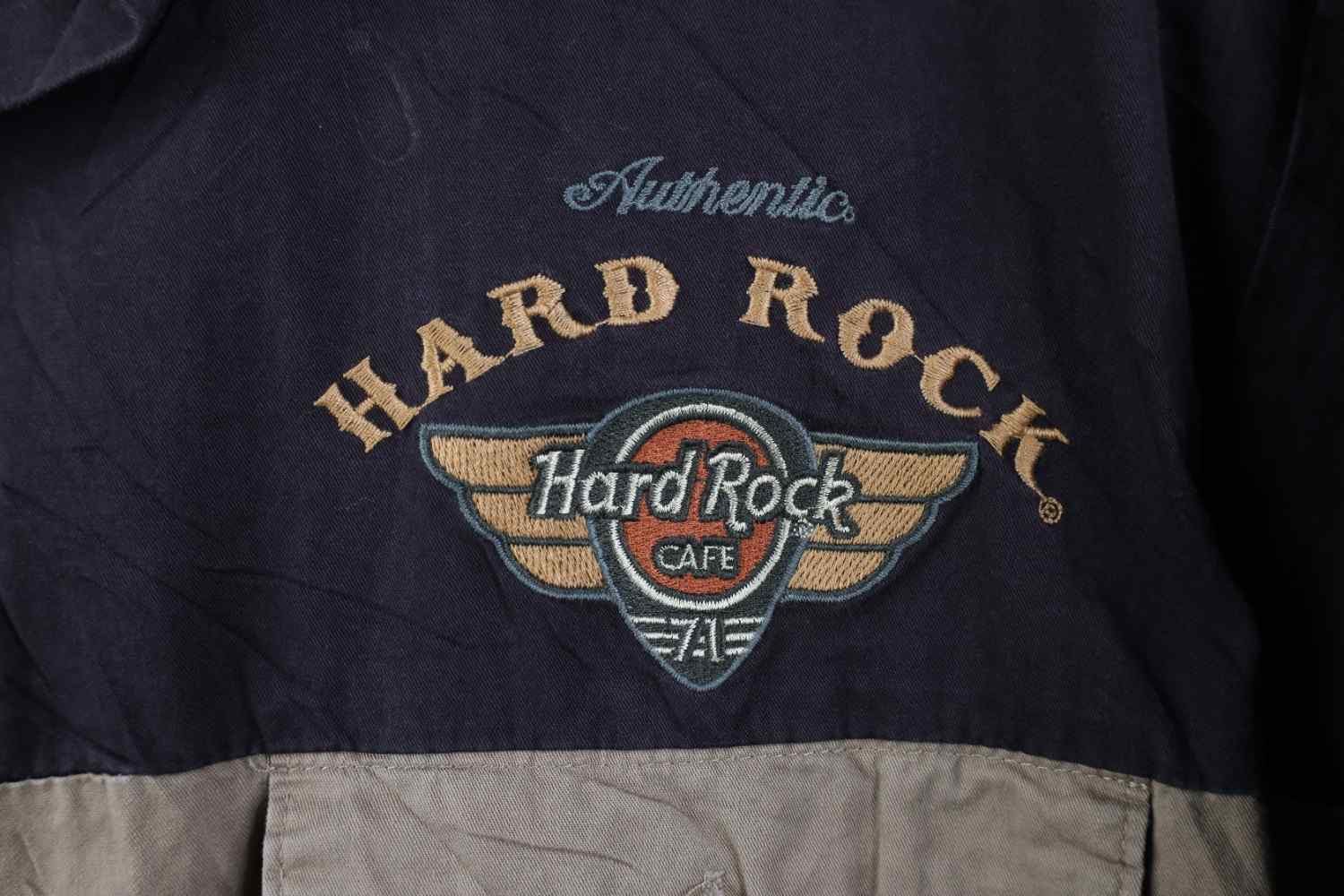 Hard Rock Cafe Vintage Y2K Hard Rock Cafe San Diego Button Shirt Brown Size US XXL / EU 58 / 5 - 5 Thumbnail