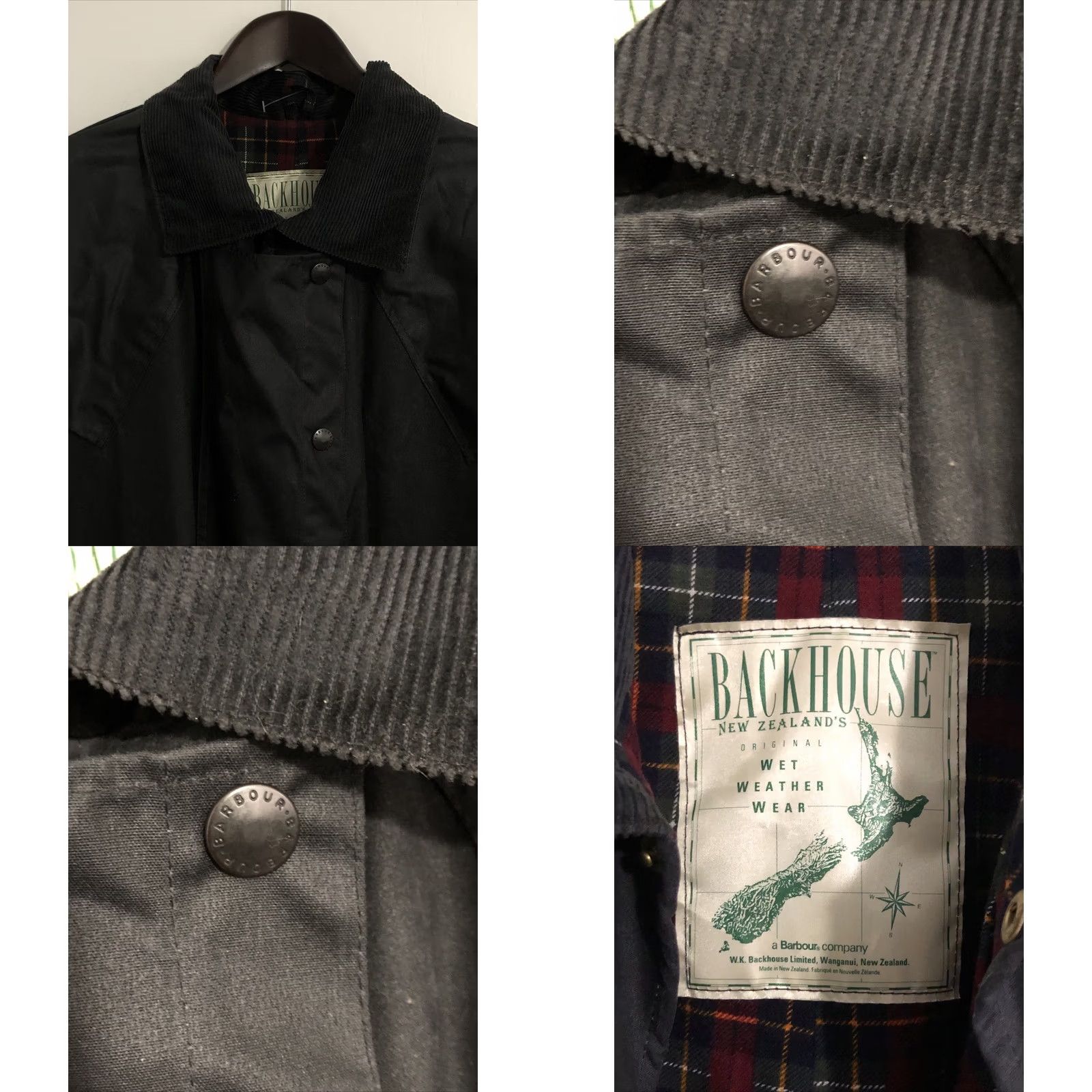 Barbour VINTAGE Barbour Backhouse Waxed Coat 2XL Long Trench Riding Wax Heavy Outerwear - Mocha Black Size US XXL / EU 58 / 5 - 9 Thumbnail