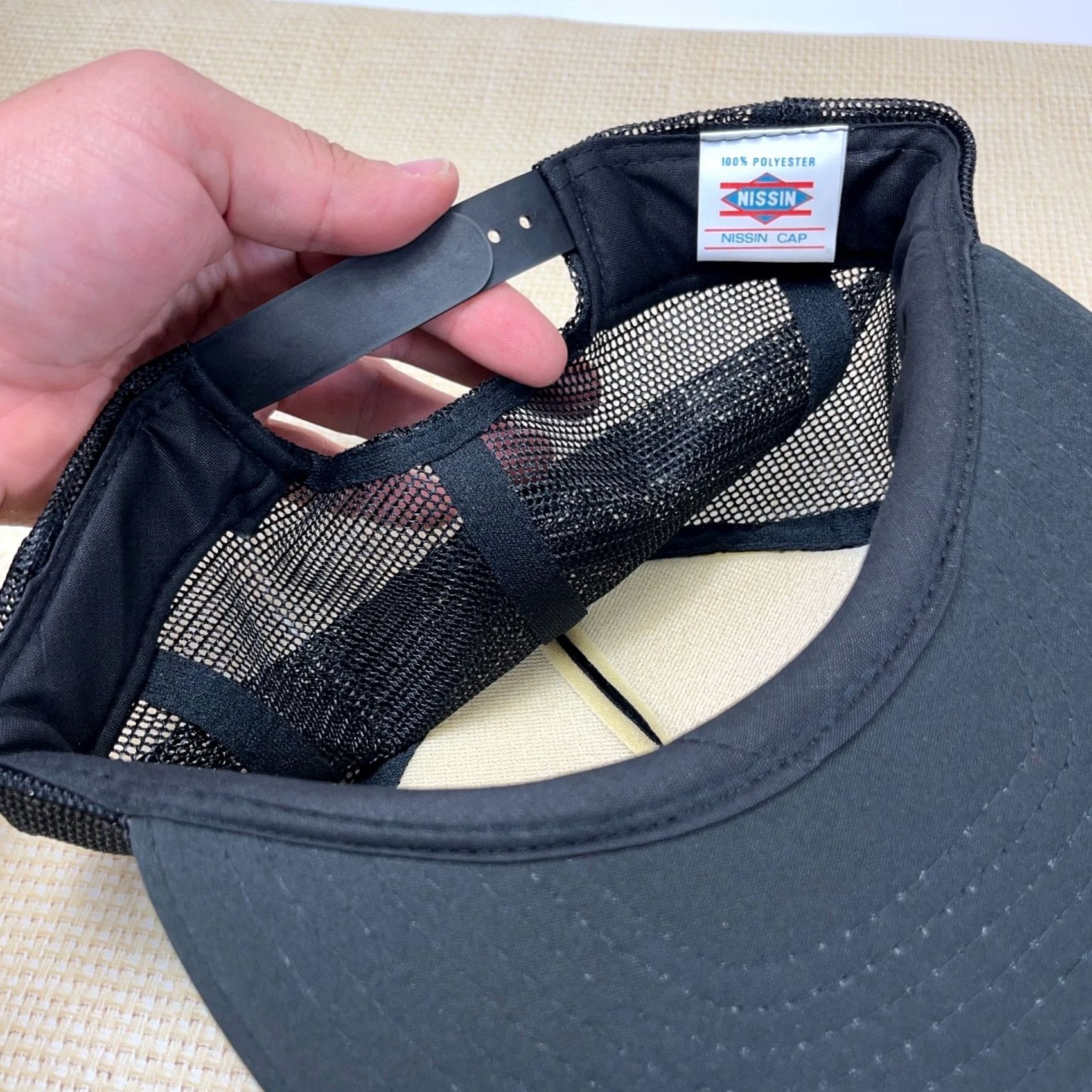 Vintage VINTAGE Miners Oil Trucker Hat Cap Snapback Black Yellow Tanker Trucking 90s Mens Adjustable Hat Size ONE SIZE - 7 Thumbnail
