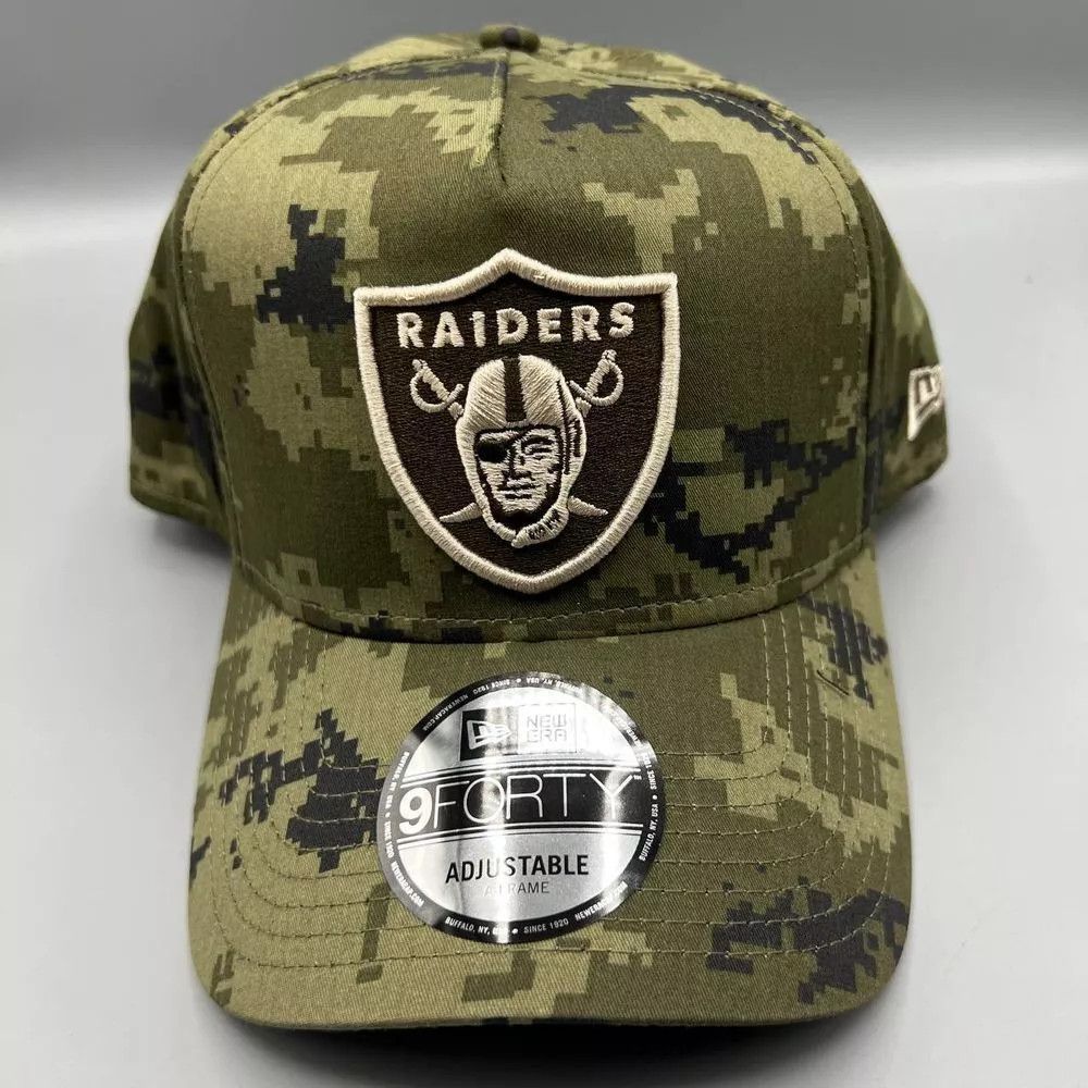 New Era Las Vegas Raiders Hat Men Camo 9Forty New Era Snap Back Cap Size ONE SIZE - 1 Thumbnail