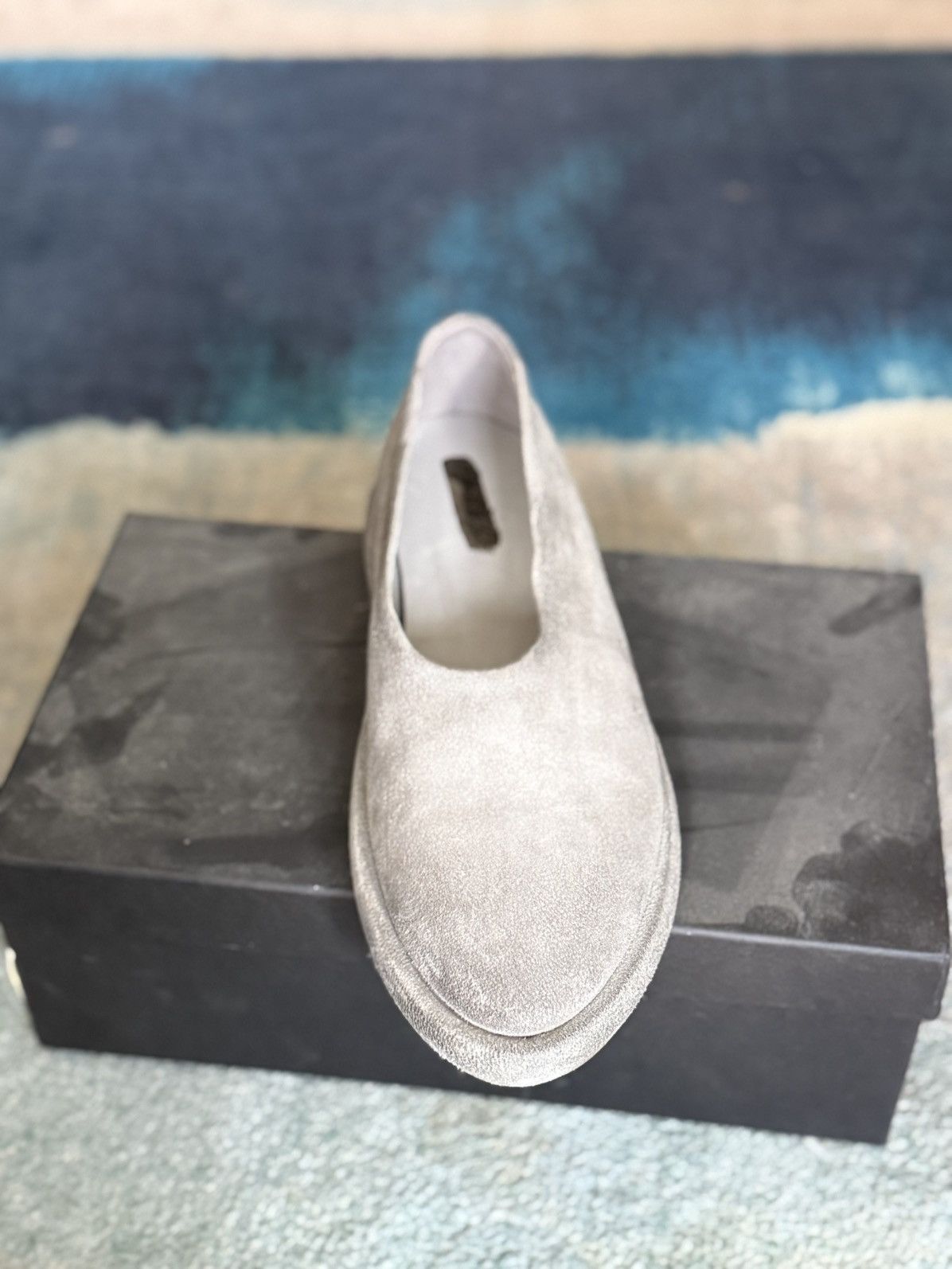 Marsell Gray ballerina flats in suede 100% calf leather Size US 6 / EU 39 - 4 Thumbnail