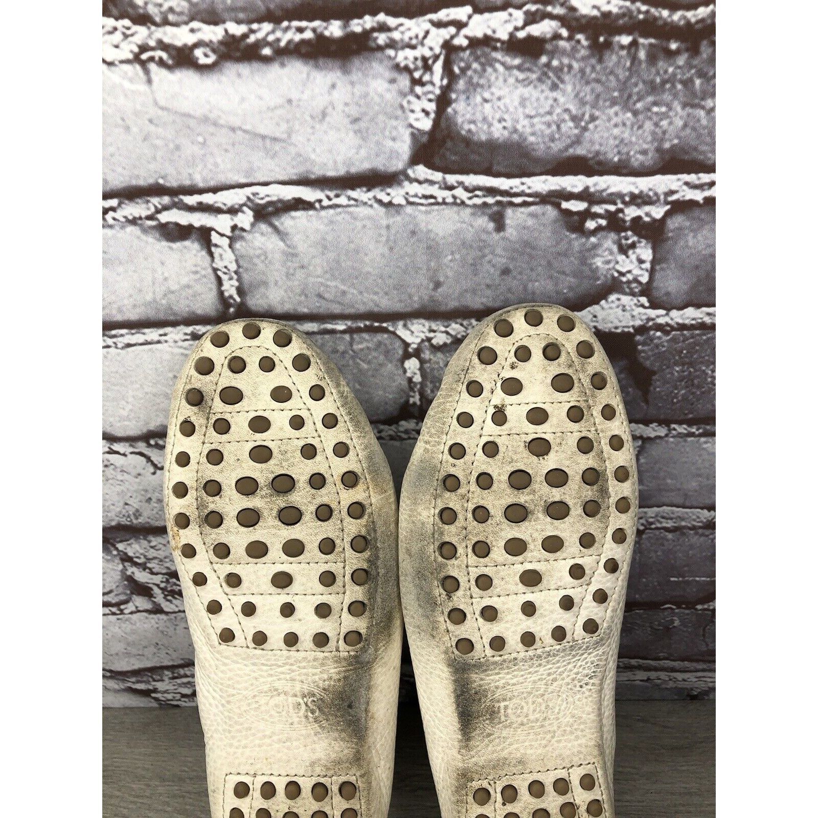 Tod's Tod’s Ivory Cream Leather Gommino Driving Moccasin Shoes Wom Size US 9.5 / IT 39.5 - 12 Thumbnail