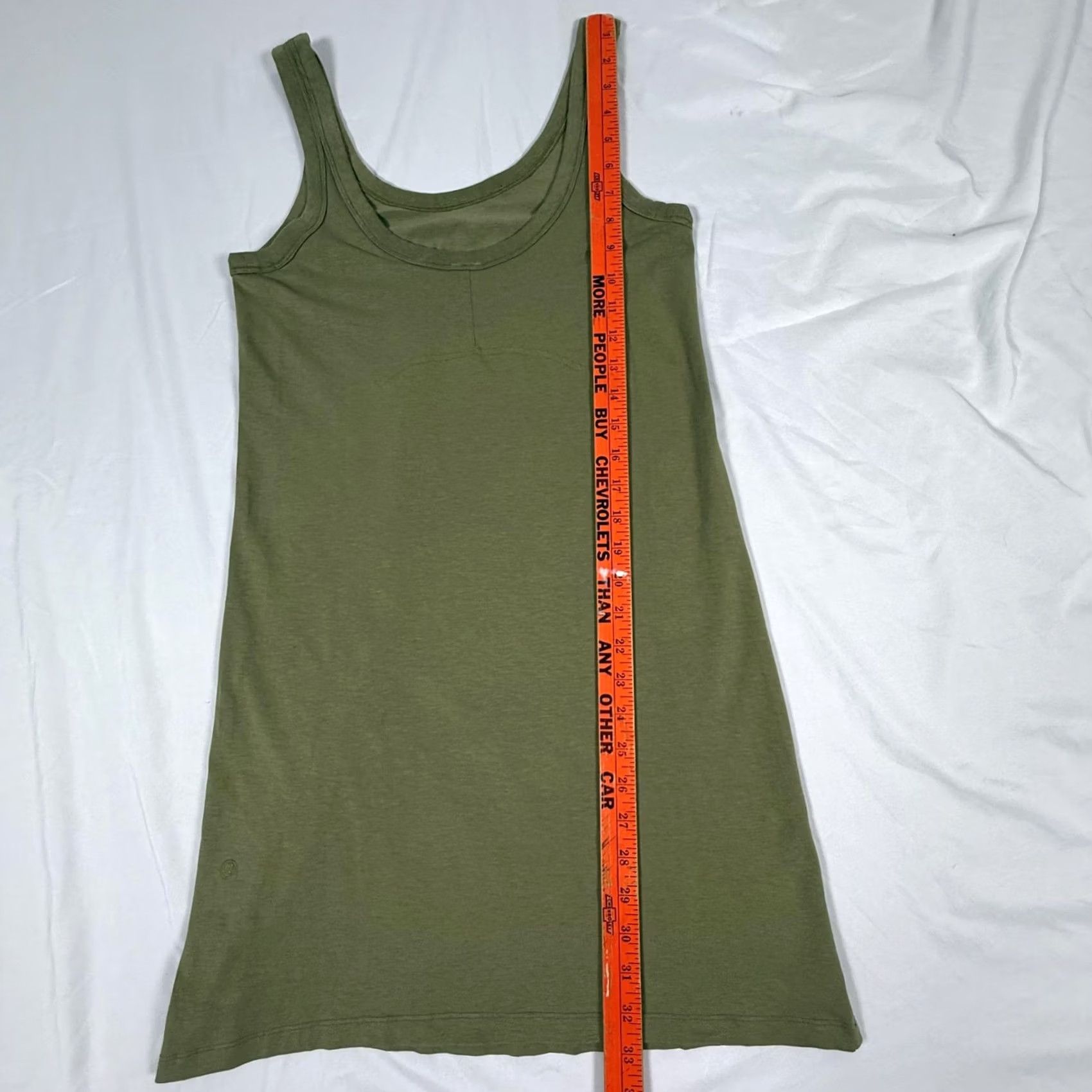 Lululemon LuluLemon Scoop Neck Tank Dress XS Classic Fit Jersey Sleeveless Summer Vacation Dress Green Size XS / US 0-2 / IT 36-38 - 5 Thumbnail