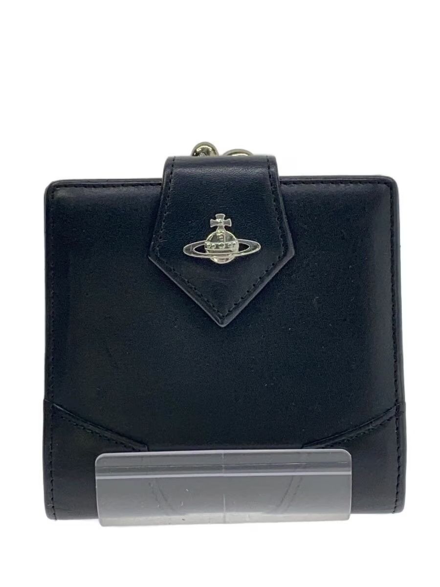 Orb Clasp Leather Wallet