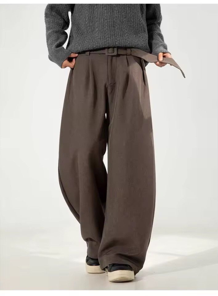 Other Casual Streetwear Basic Brown Loose School Pants Size US 30 / EU 46 - 2 Thumbnail