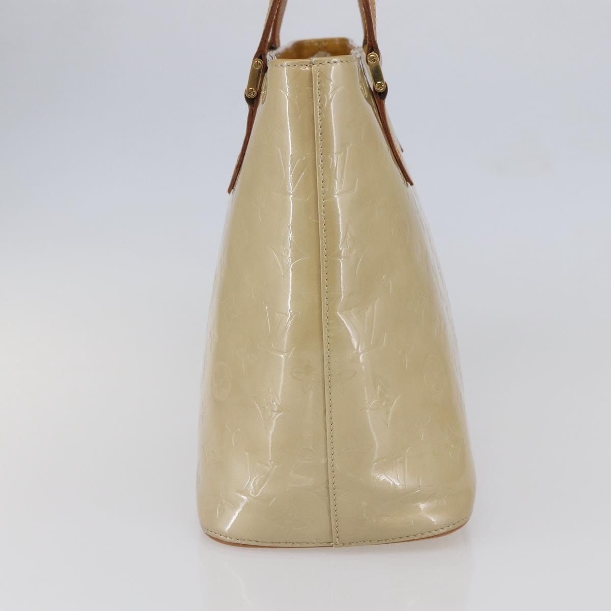 Louis Vuitton LOUIS VUITTON Monogram Vernis Houston Hand Bag Beige M91004 Size ONE SIZE - 4 Thumbnail