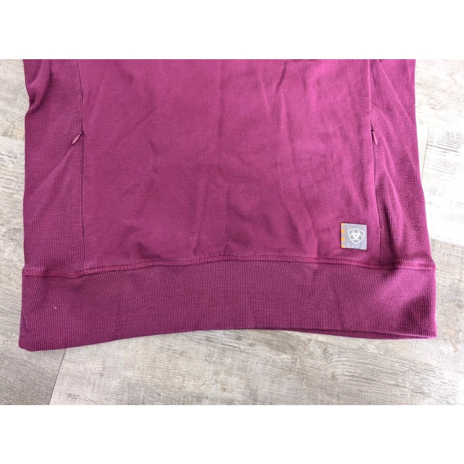 Ariat Ariat Rebar Workman Washed Fleece Sweatshirt Women’s Size M Crewneck Pullover Sweatshirt Zip Size M / US 6-8 / IT 42-44 - 5 Thumbnail