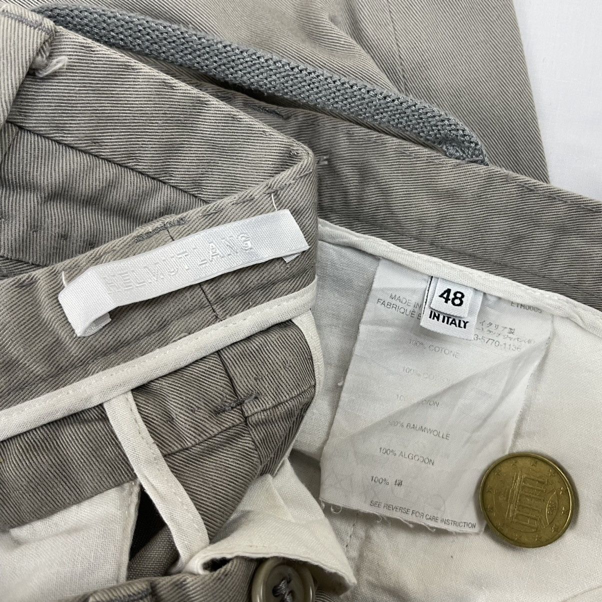 Helmut Lang 2004 Helmut Lang Double Fly Hand Stitch Tailor Pants Vintage Size US 32 / EU 48 - 7 Thumbnail