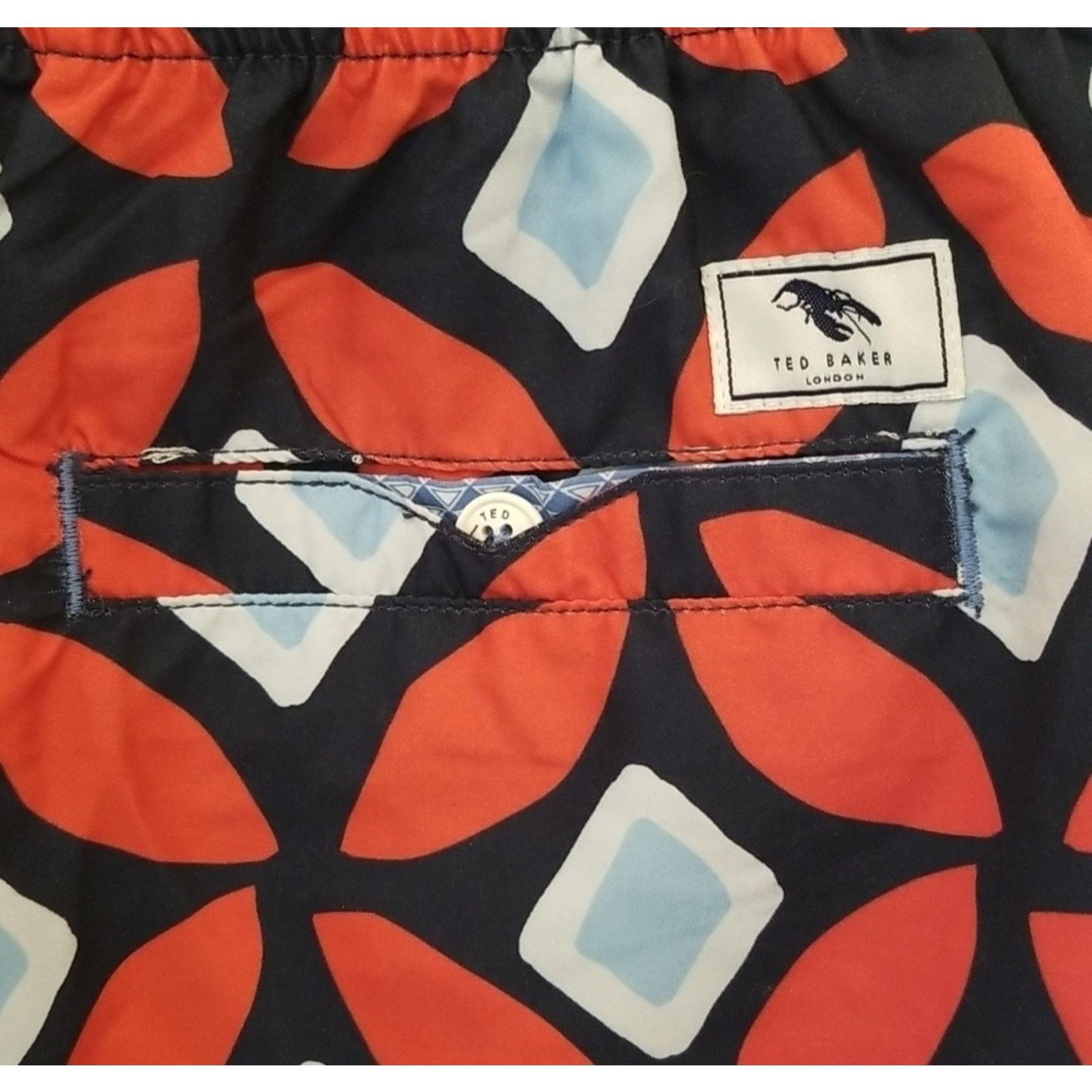 Ted Baker Ted Baker London Lined Print Swim Geometric Trunks 4 W 32 Size US 32 / EU 48 - 5 Thumbnail