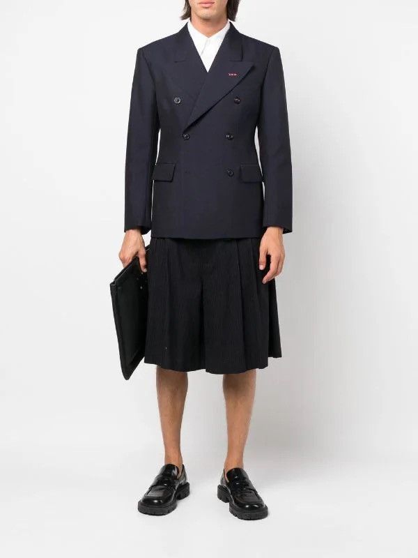 Maison Margiela NEW Sartorial Line Navy Mohair Wool Blazer Jacket Stitch Size 42R - 4 Thumbnail