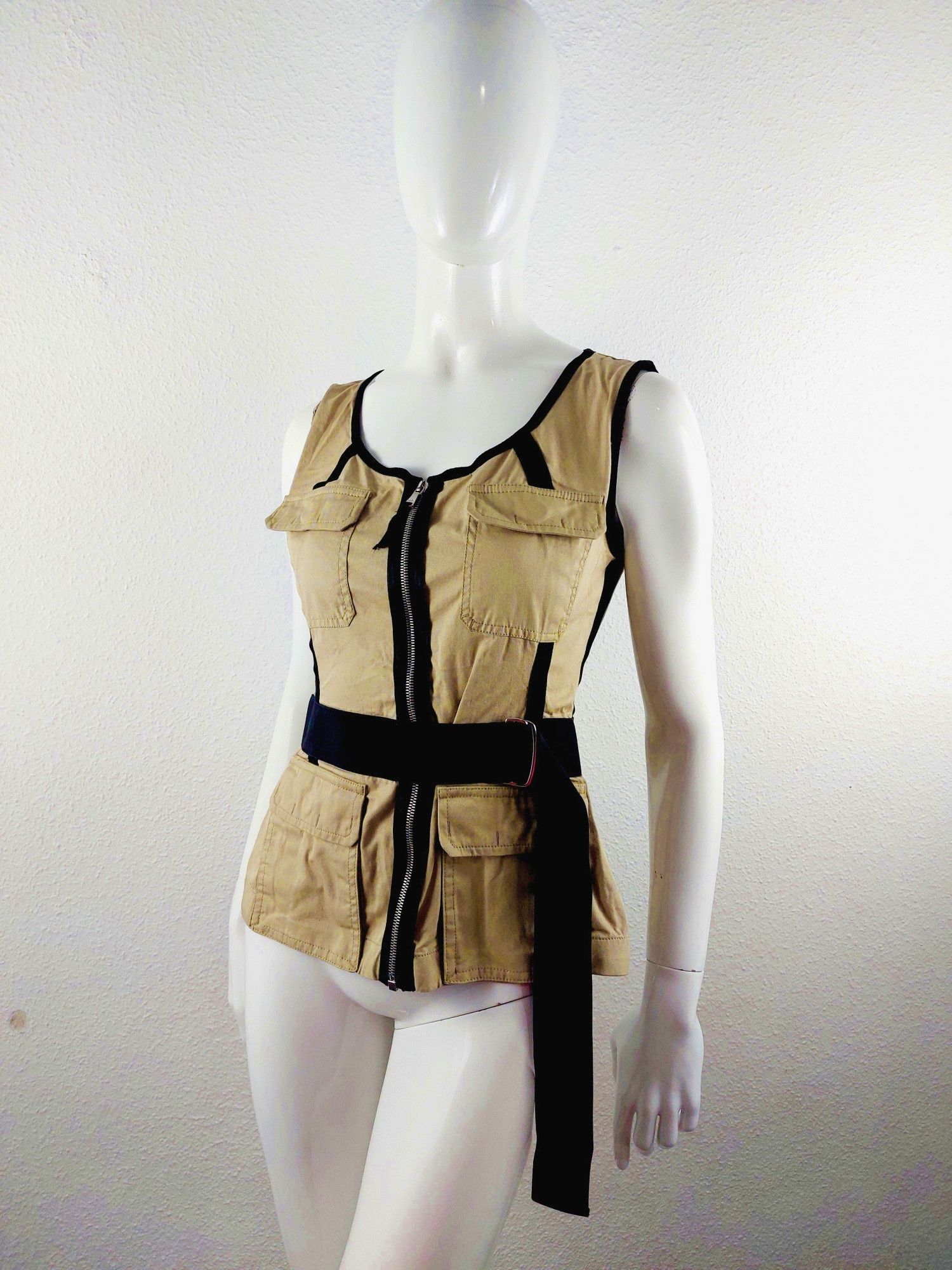 Dolce & Gabbana Dolce Gabbana Cargo Safari Military Bondage Corset Bustier Size M / US 6-8 / IT 42-44 - 4 Thumbnail