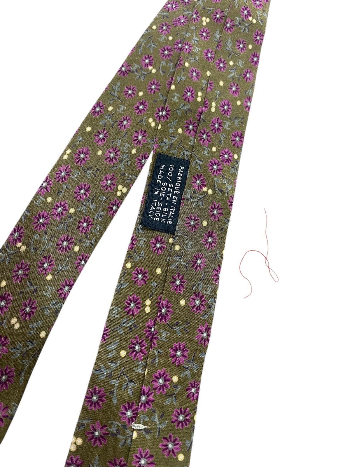 Chanel Chanel Silk Designer Mens Tie - Menswear Accessory Classic Size ONE SIZE - 3 Thumbnail