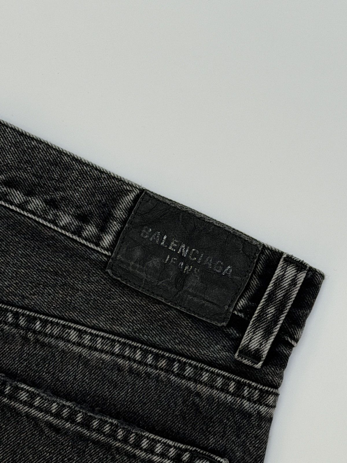 Balenciaga AW22 Lost Tape Japanese Wash Denim Flare Pants