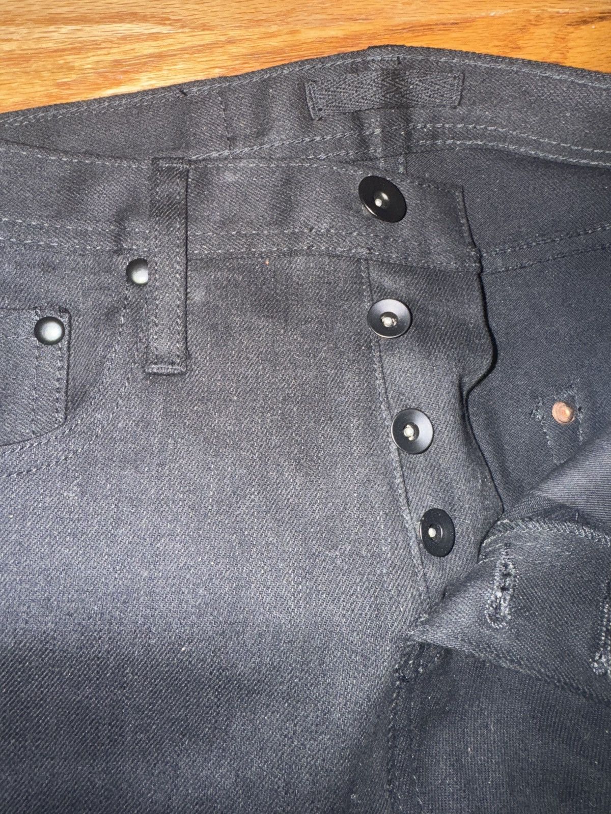 Other Selvedge Denim Black Straight Jeans Size US 28 / EU 44 - 5 Thumbnail