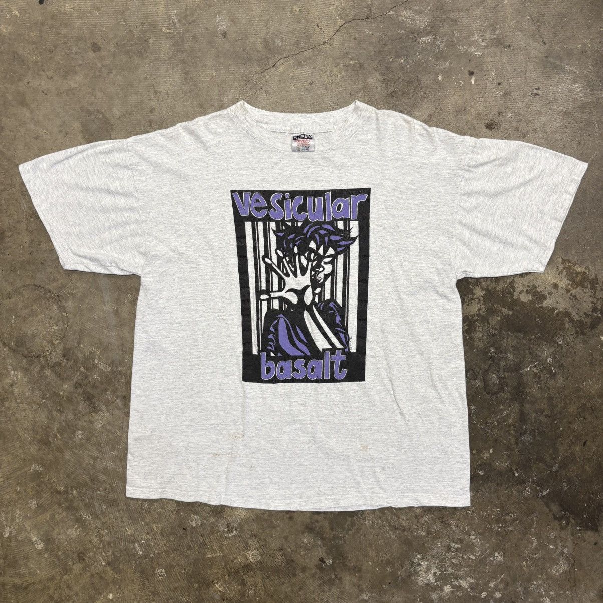 90s “Vesicular Basalt” Tour T Shirt Los Angeles Punk