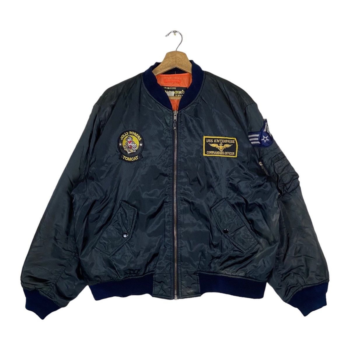 Vintage Vintage Sky-Bombers Air Force Patch Work Full Zipper Bombers Size US L / EU 52-54 / 3 - 1 Thumbnail