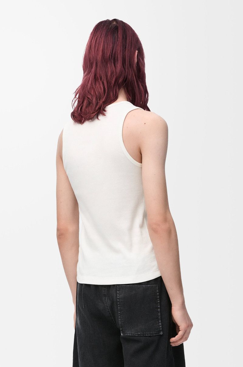 Loewe o1in1g0526 Anagram Tank Top in White Size US S / EU 44-46 / 1 - 4 Thumbnail