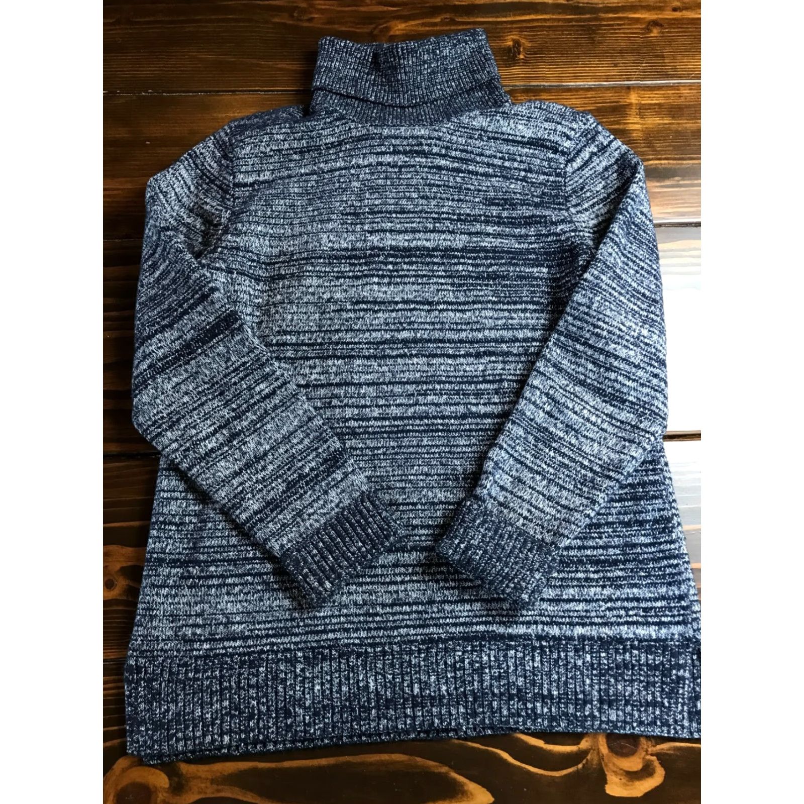 J.Crew J.CREW SweatER Womens Size M Blue Gray Turtleneck Pullover Regular Knit Pullover SweatER Size M / US 6-8 / IT 42-44 - 2 Thumbnail