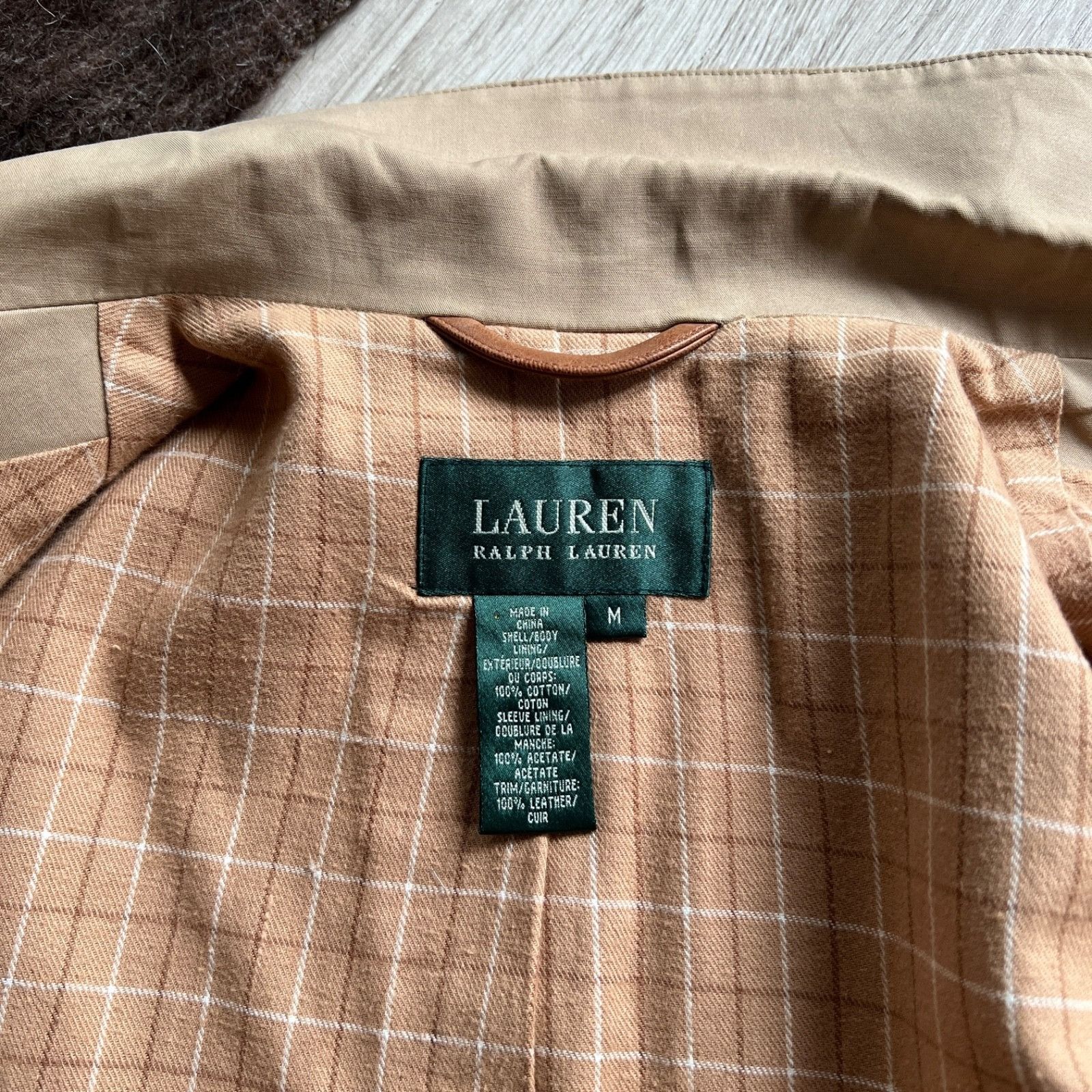 Lauren Ralph Lauren Lauren Ralph Lauren Tan Cotton Canvas Jacket 9582AC Size M / US 6-8 / IT 42-44 - 9 Thumbnail