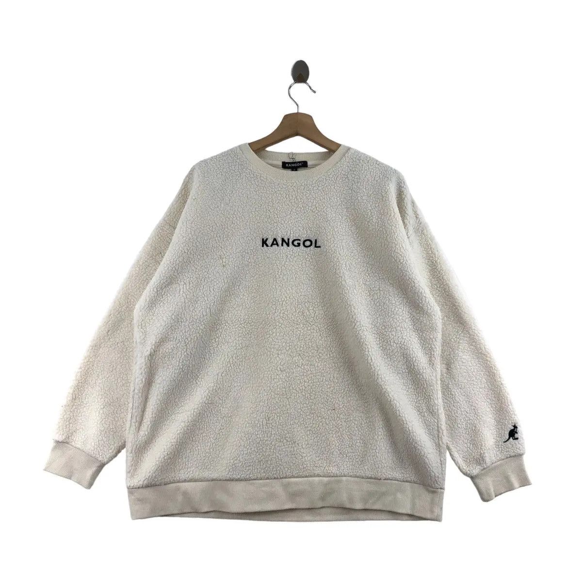 Kangol Vtg KANGOL UNITED KINGDOM Center Logo Beige Fleece Size L / US 10 / IT 46 - 4 Thumbnail