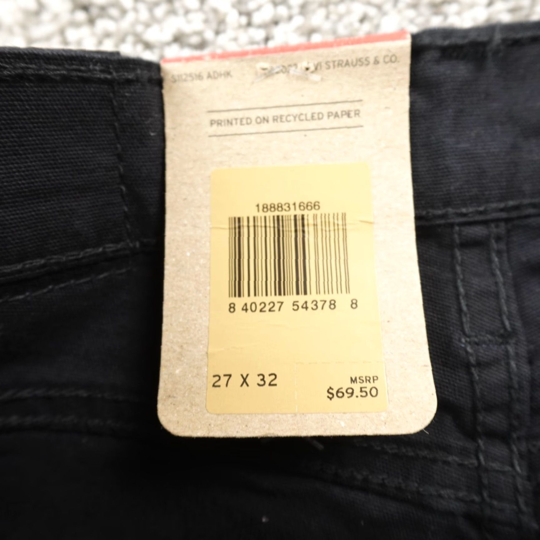Levi's Levi's Jeans 724 High Rise Slim Straight Stretch Black Denim 27 Size 27" / US 4 / IT 40 - 2 Thumbnail